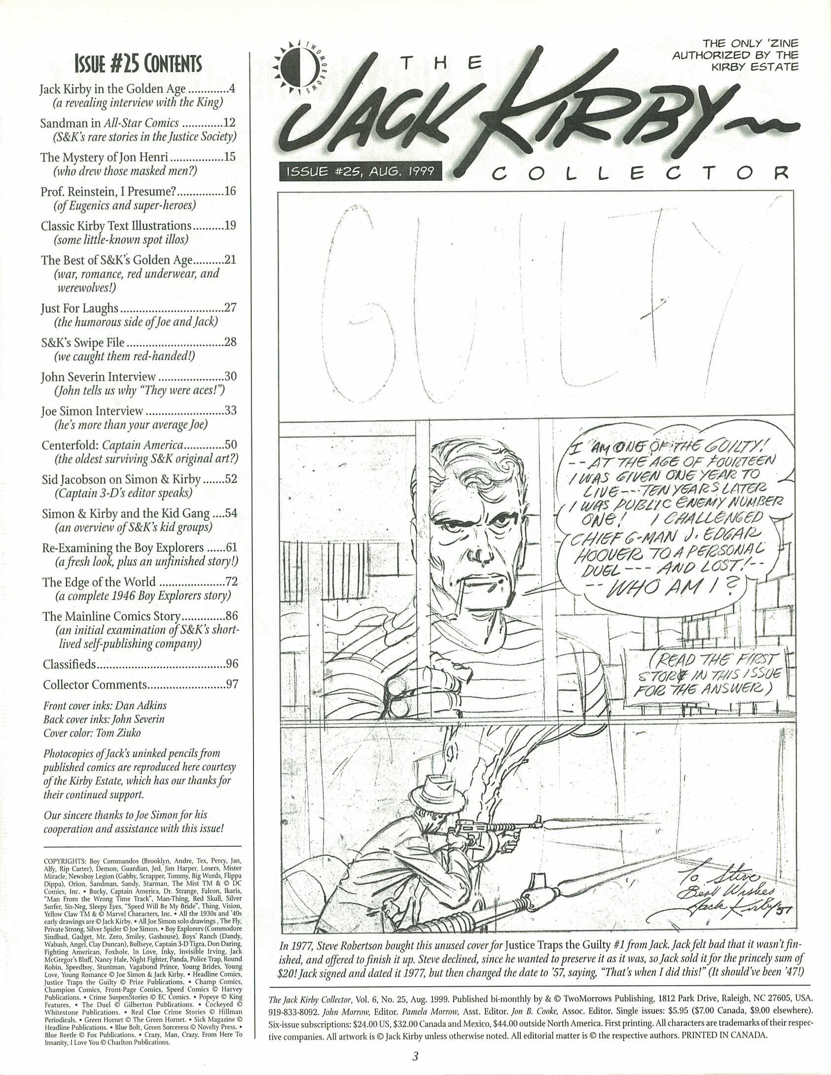 Read online The Jack Kirby Collector comic -  Issue #25 - 3