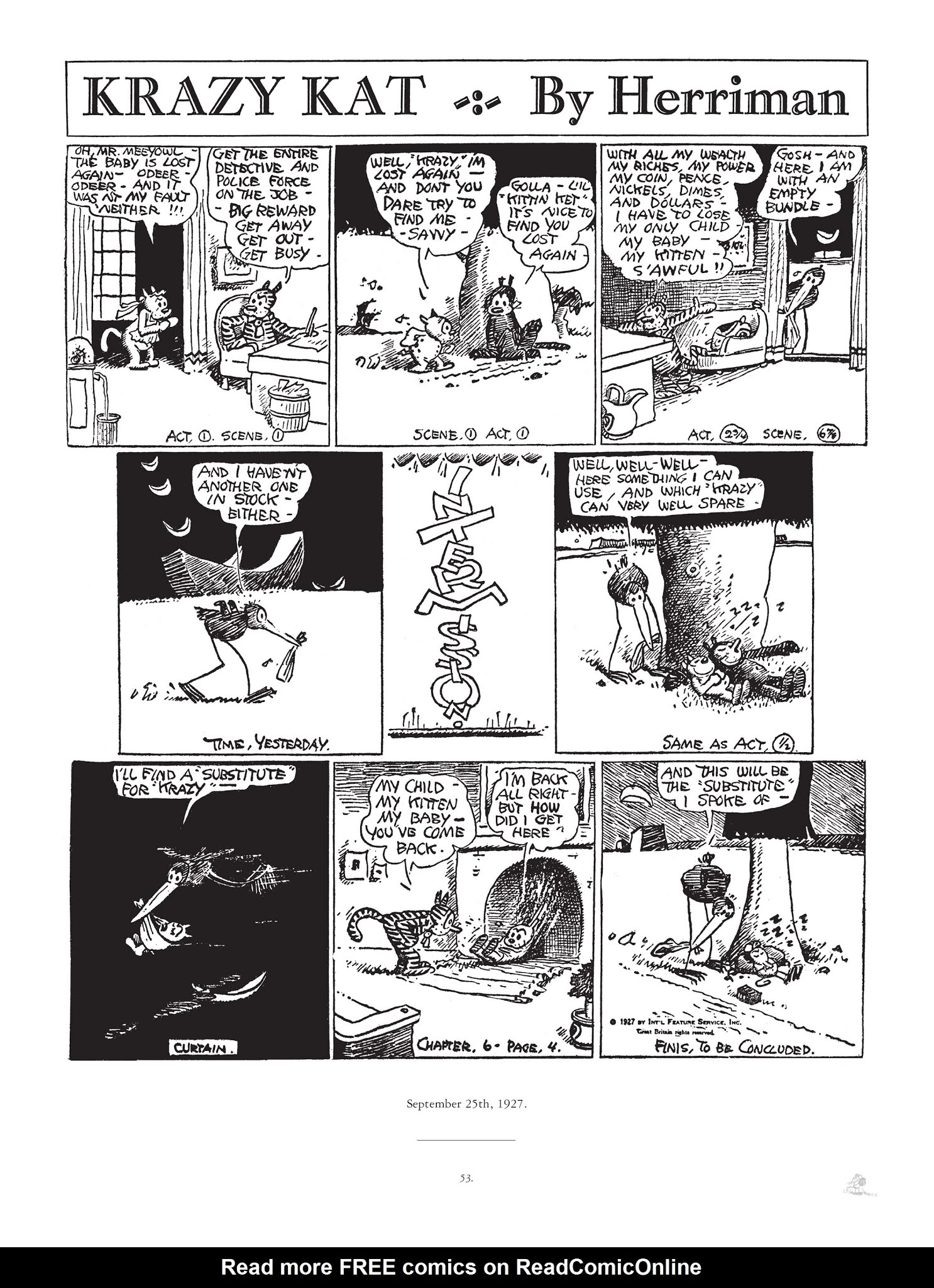 Read online Krazy & Ignatz comic -  Issue # TPB 5 - 53