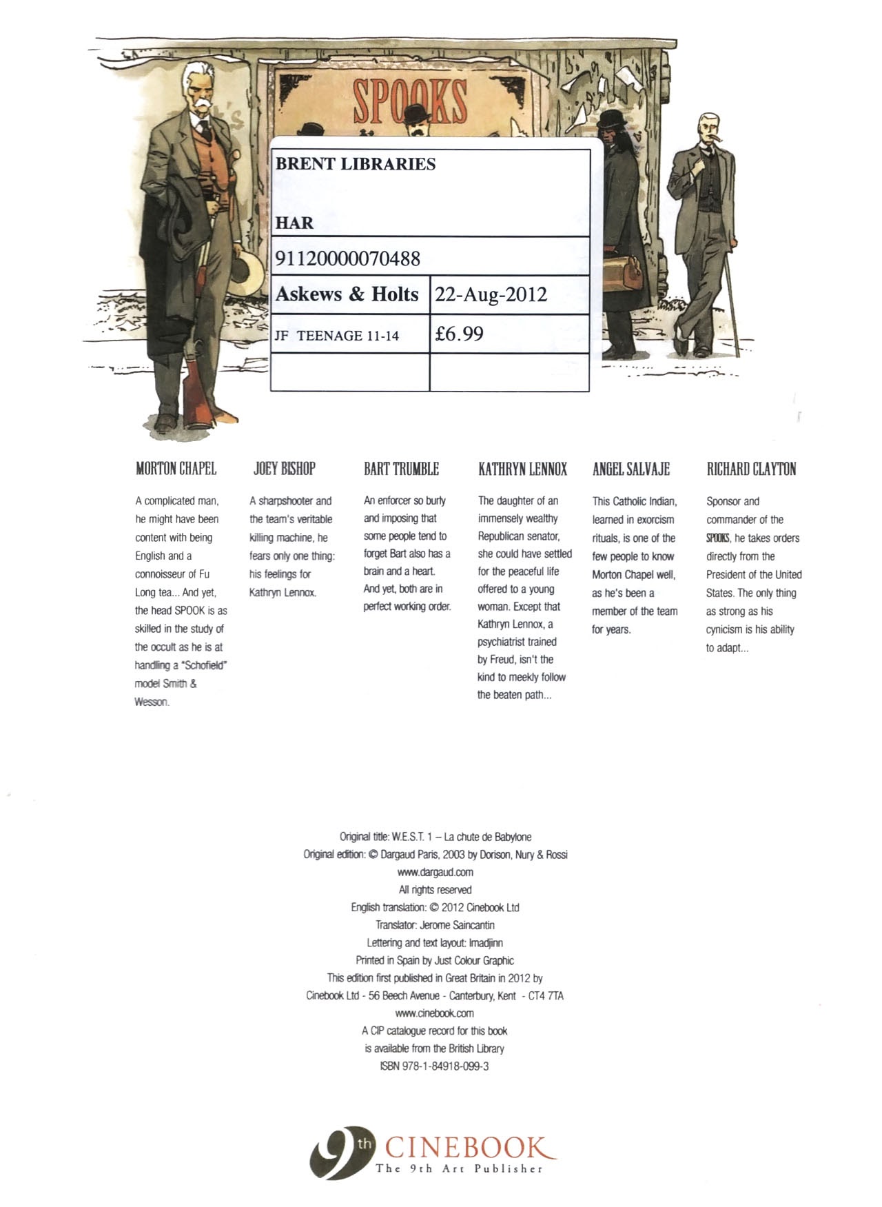 Read online SPOOKS (2012) comic -  Issue #1 - 2