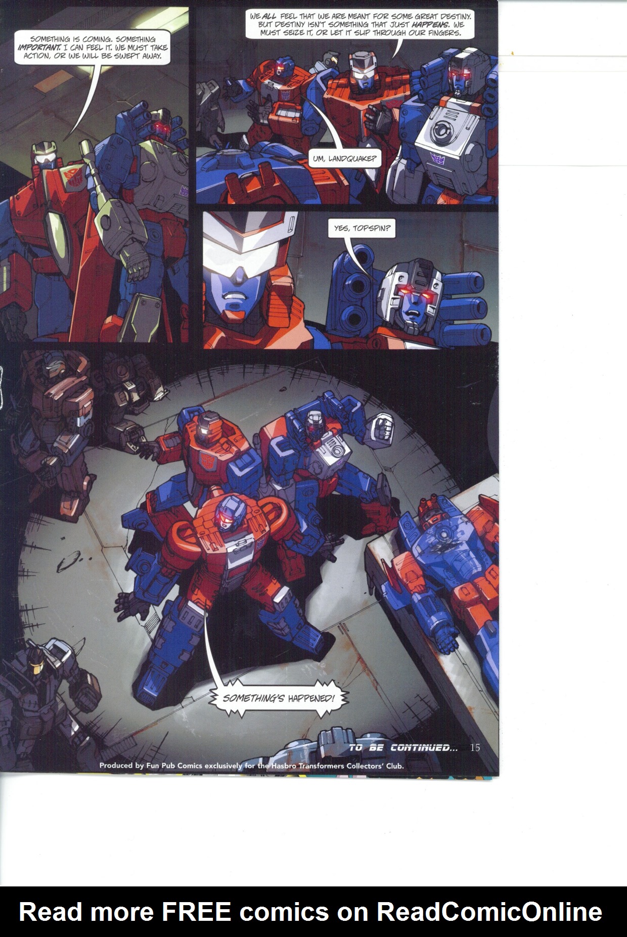 Read online Transformers: Collectors' Club comic -  Issue #26 - 15