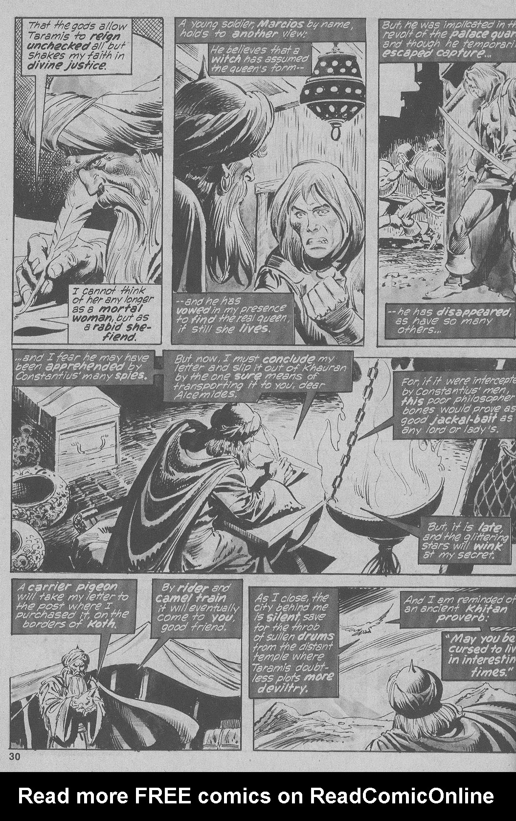 Read online The Savage Sword Of Conan comic -  Issue #5 - 30