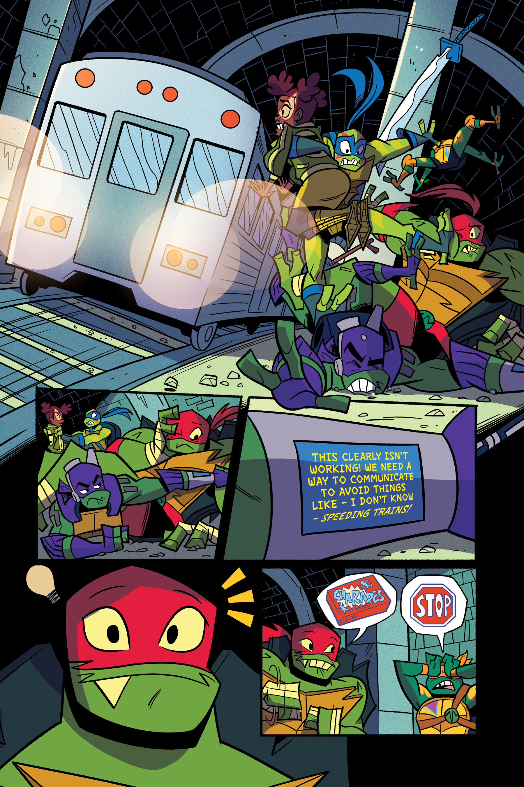 Read online Rise of the Teenage Mutant Ninja Turtles: Sound Off! comic -  Issue # _TPB - 63