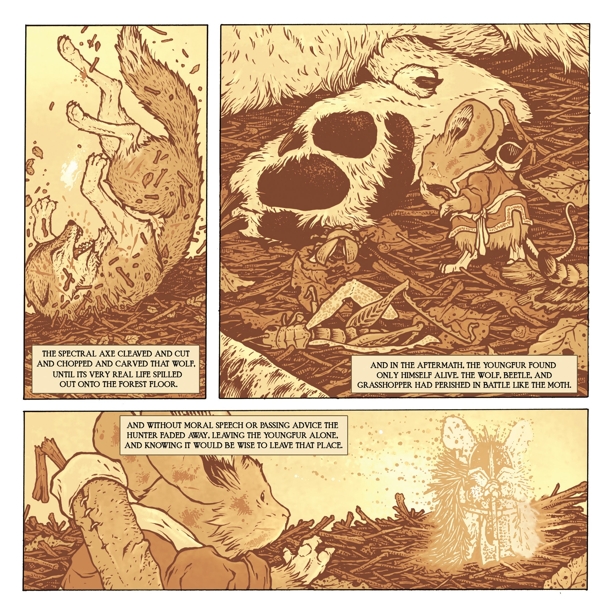 Read online Mouse Guard: The Owlhen Caregiver comic -  Issue #1 - 29