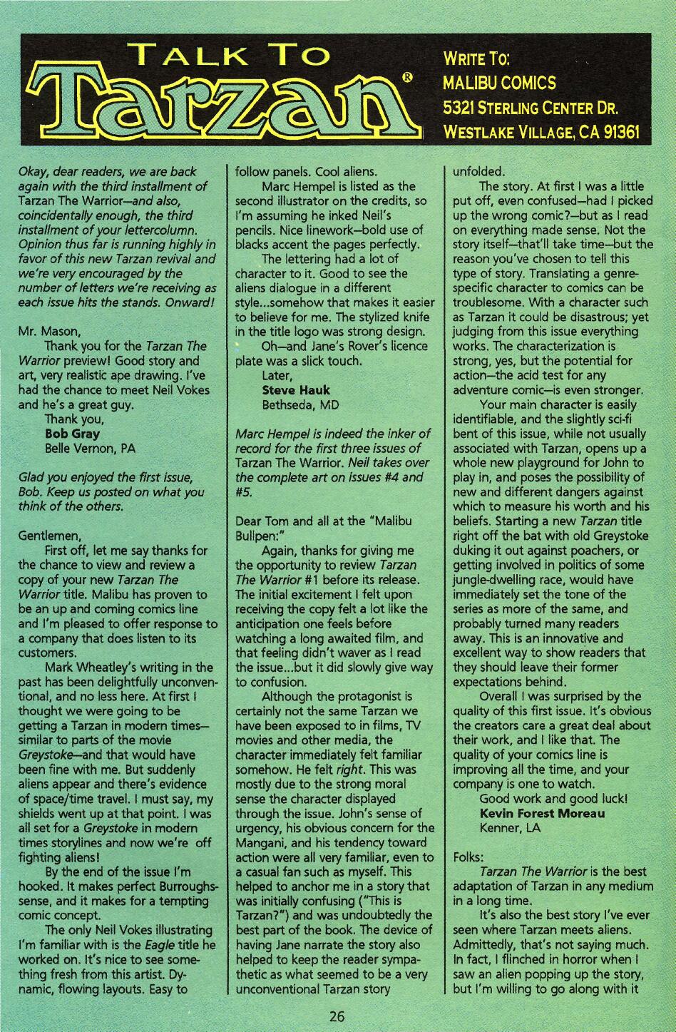 Read online Tarzan the Warrior comic -  Issue #3 - 28