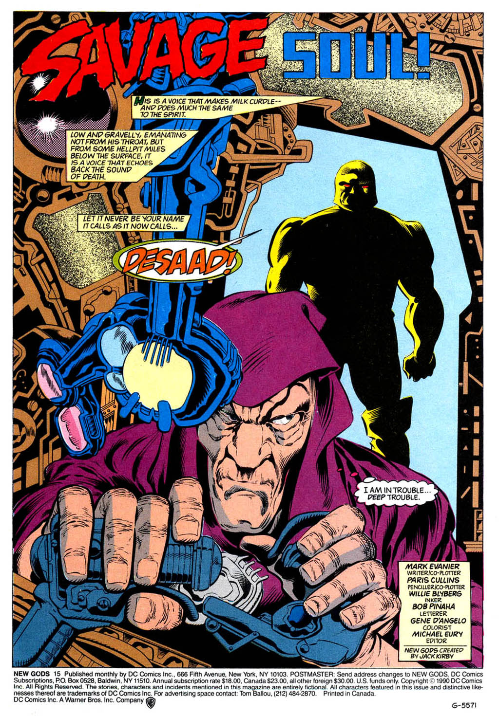 Read online The New Gods (1989) comic -  Issue #15 - 2