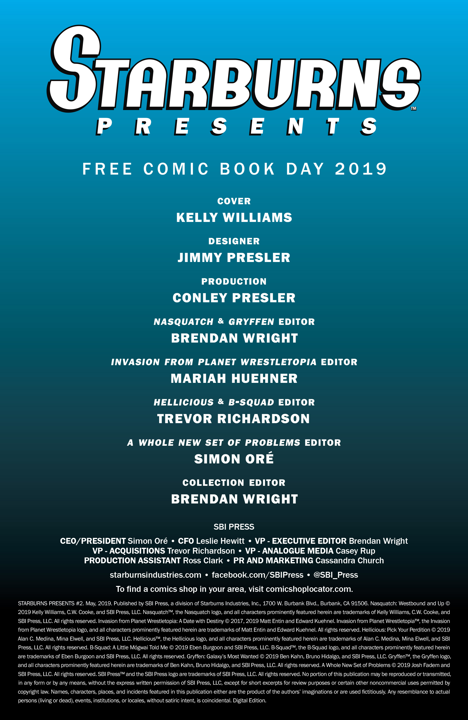 Read online Free Comic Book Day 2019 comic -  Issue # Starburns Presents - 3