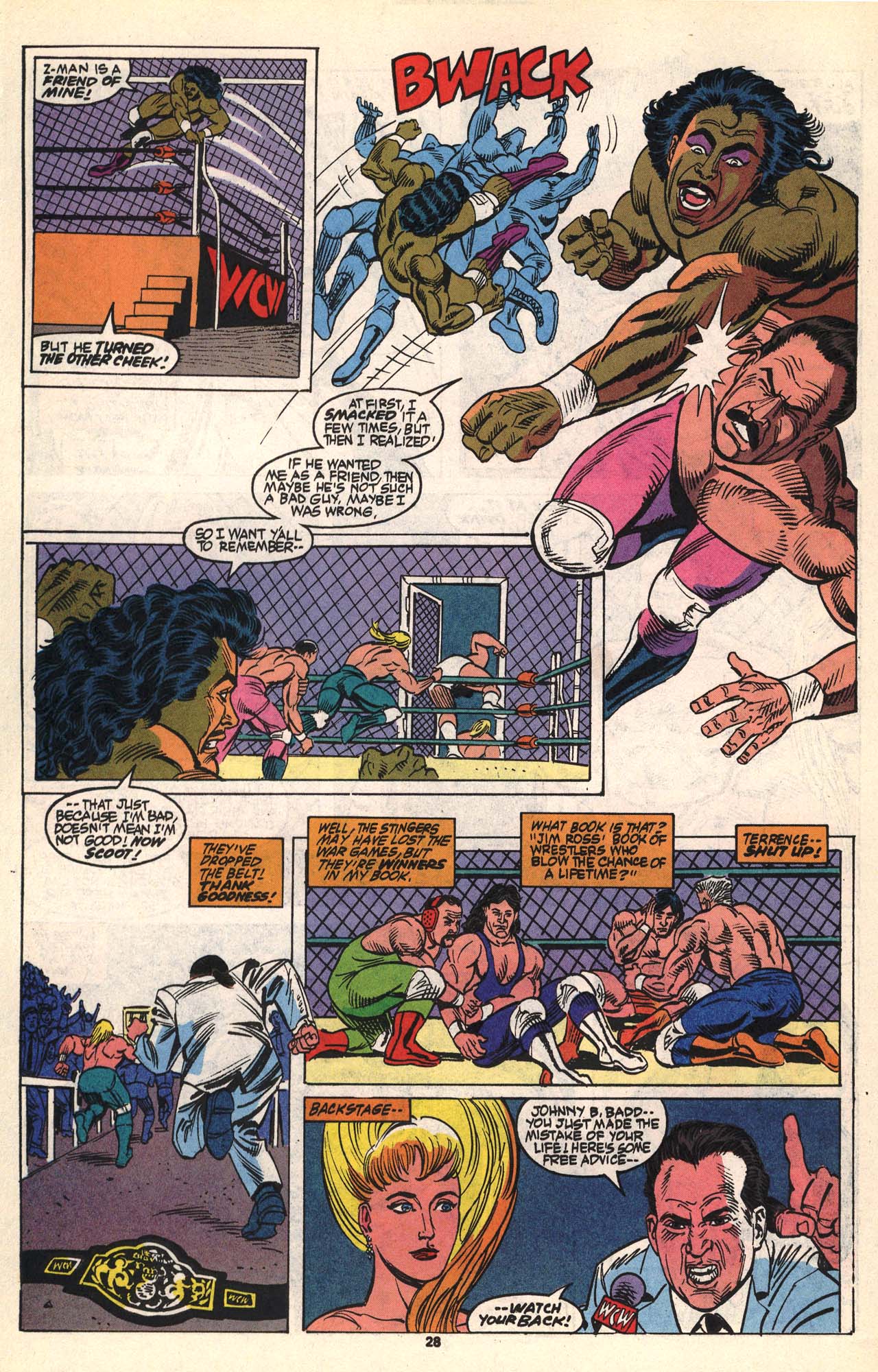 Read online WCW World Championship Wrestling comic -  Issue #5 - 28