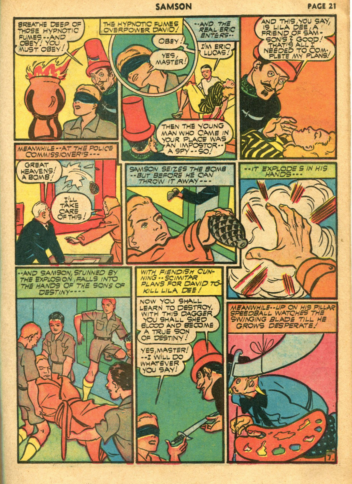 Read online Samson (1940) comic -  Issue #6 - 23