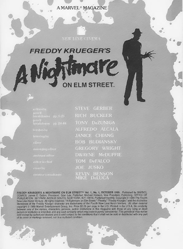 Read online Freddy Krueger's A Nightmare on Elm Street comic -  Issue #1 - 2