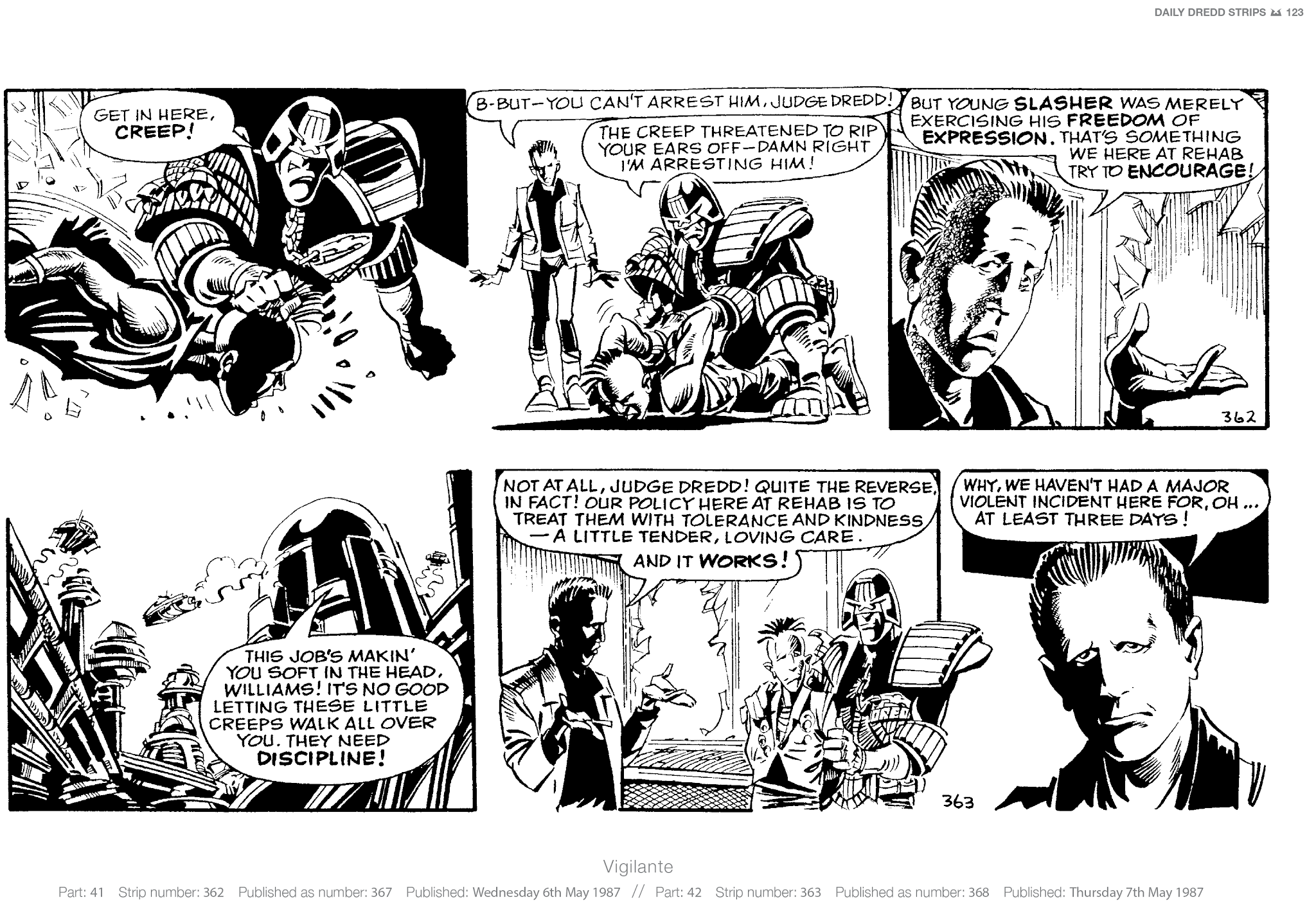 Read online Judge Dredd: The Daily Dredds comic -  Issue # TPB 2 - 126