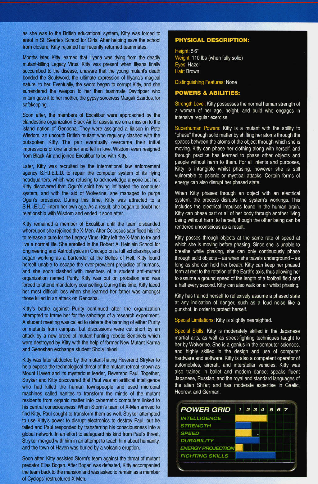 Official Handbook of the Marvel Universe: X-Men 2004 issue Full - Page 29