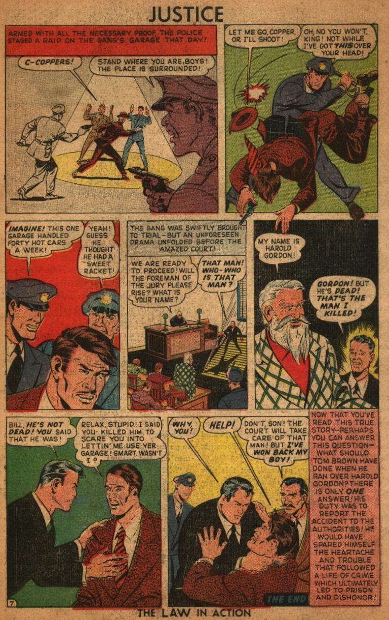 Read online Justice Comics (1948) comic -  Issue #6 - 27