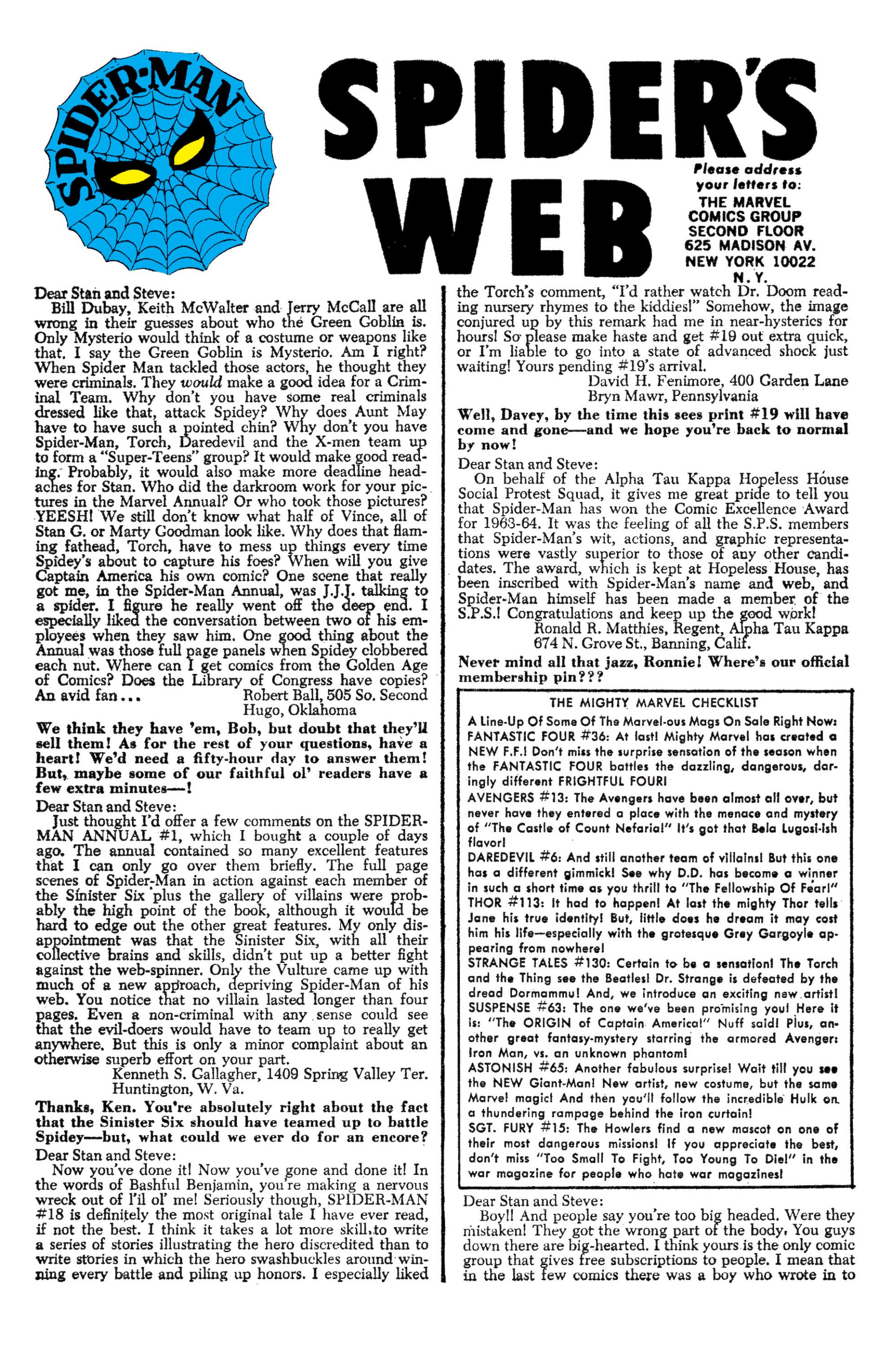 Read online The Amazing Spider-Man (1963) comic -  Issue #22 - 22