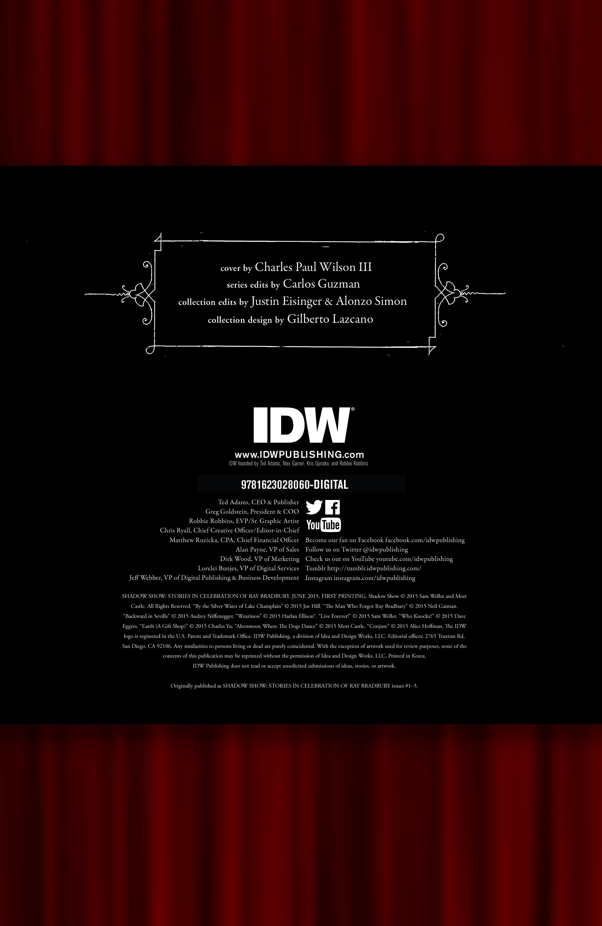 Read online Shadow Show: Stories in Celebration of Ray Bradbury comic -  Issue # TPB - 3