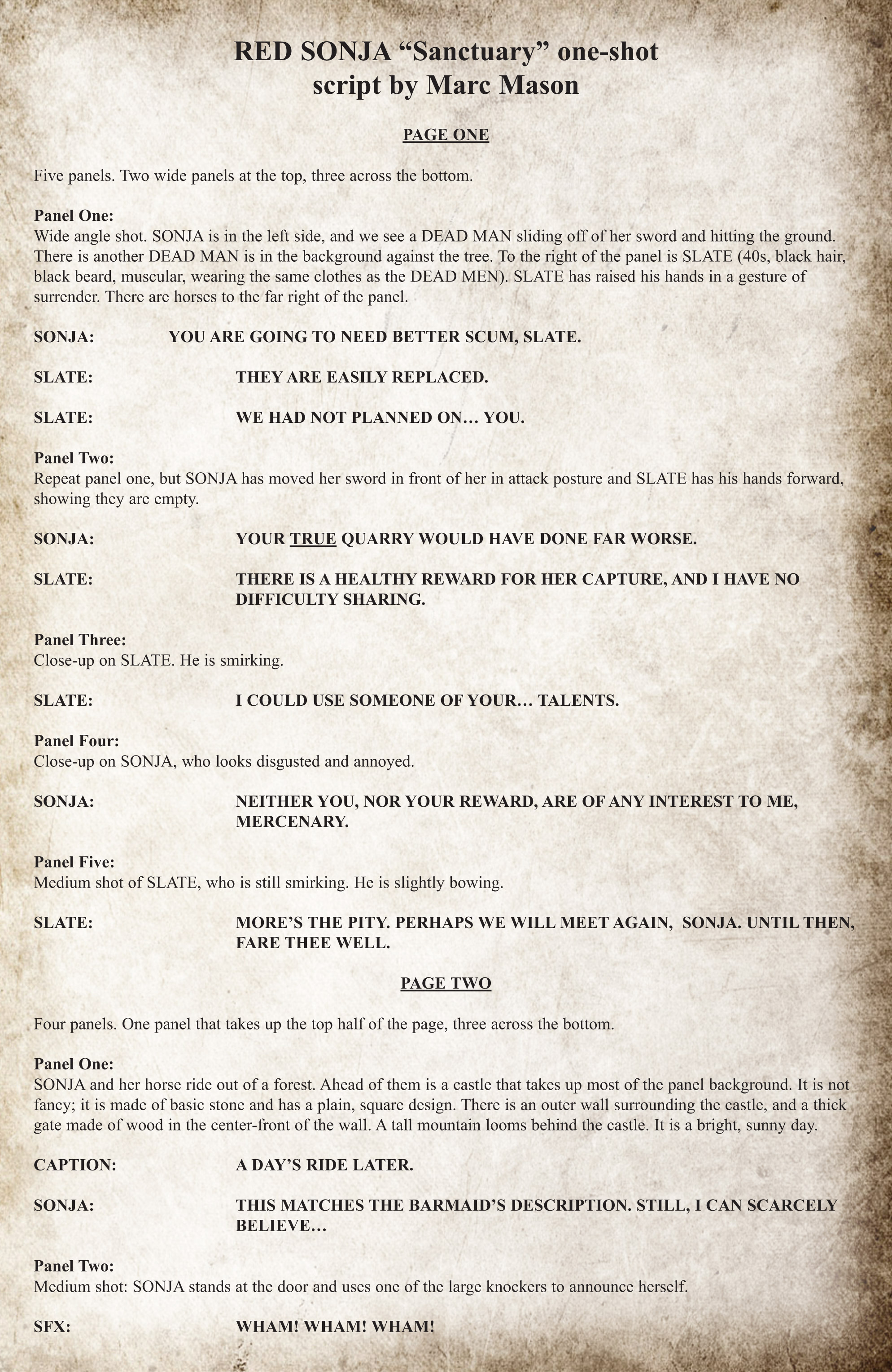 Read online Red Sonja: Sanctuary comic -  Issue # Full - 27