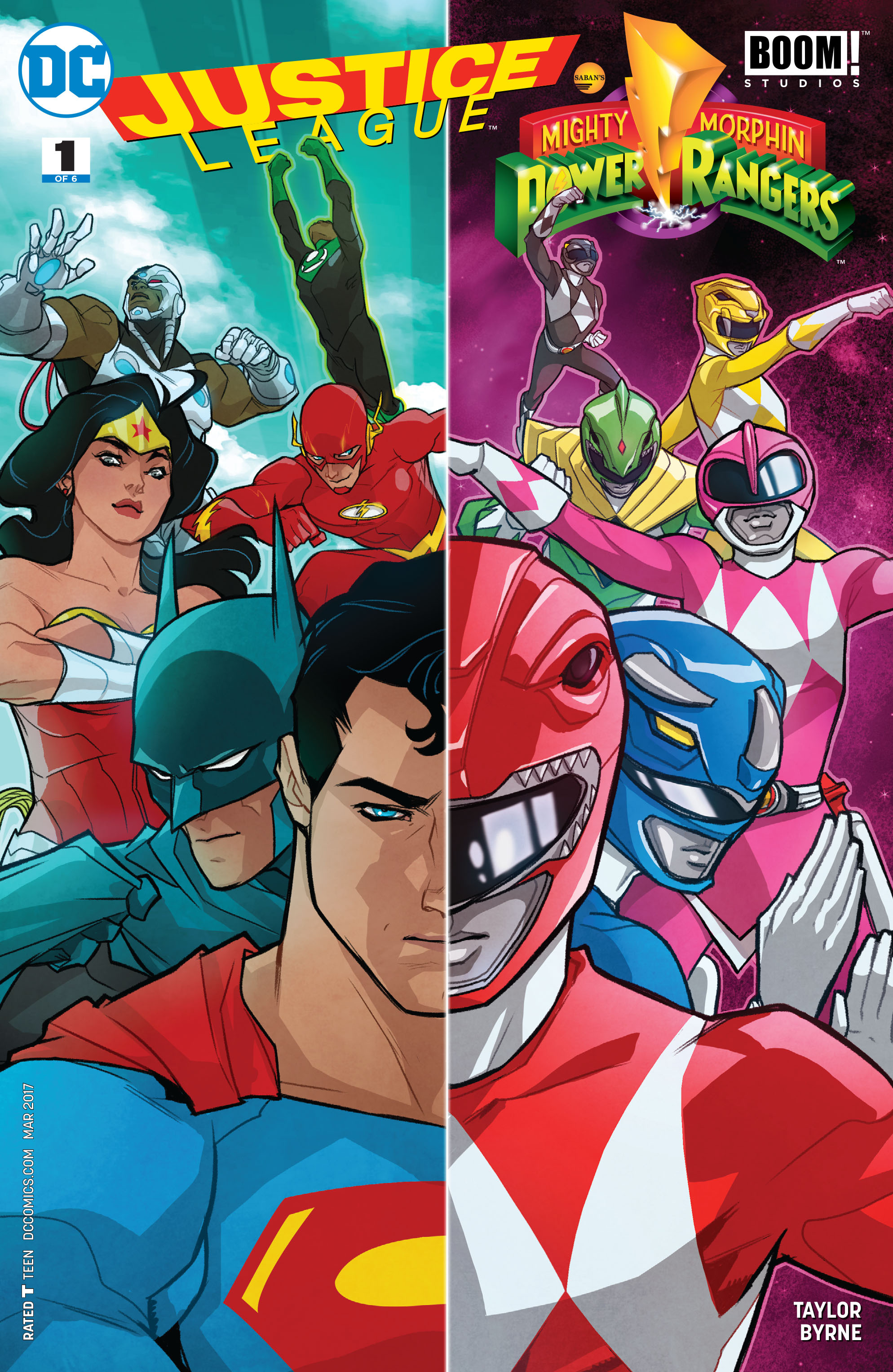 Read online Justice League/Mighty Morphin' Power Rangers comic -  Issue #1 - 1