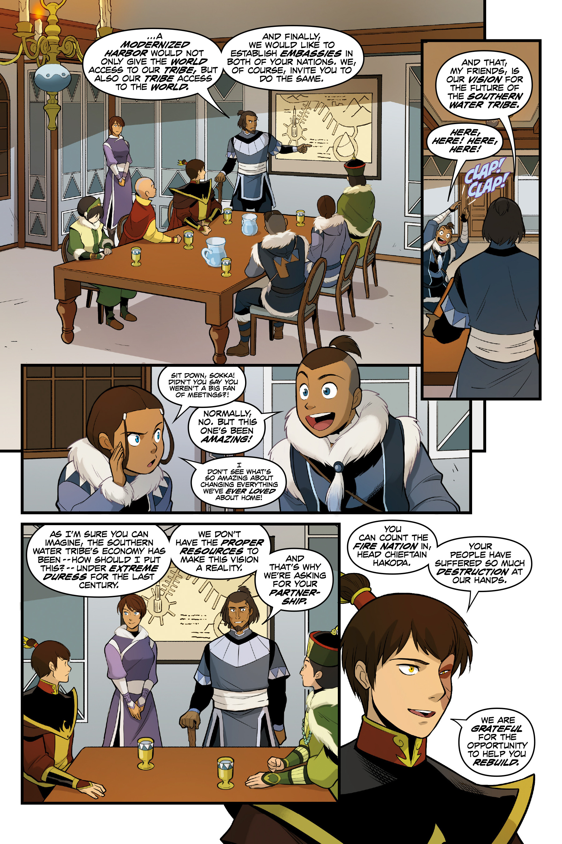 Read online Nickelodeon Avatar: The Last Airbender - North and South comic -  Issue #3 - 23