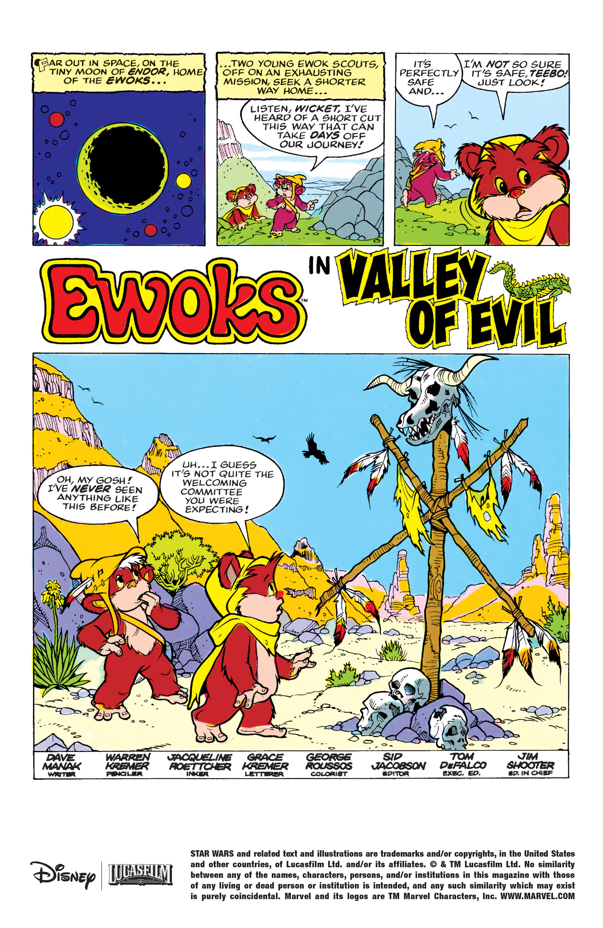 Read online Ewoks comic -  Issue #4 - 2