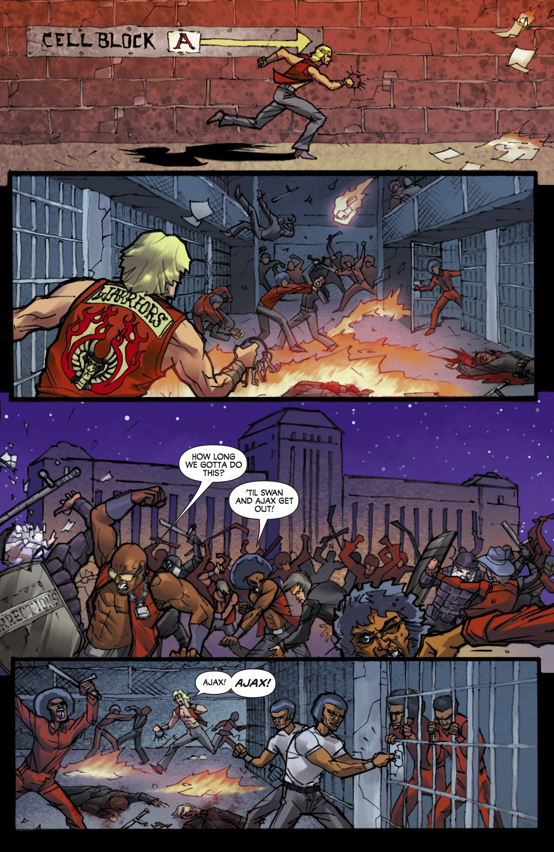 Read online The Warriors: Jailbreak comic -  Issue #4 - 4