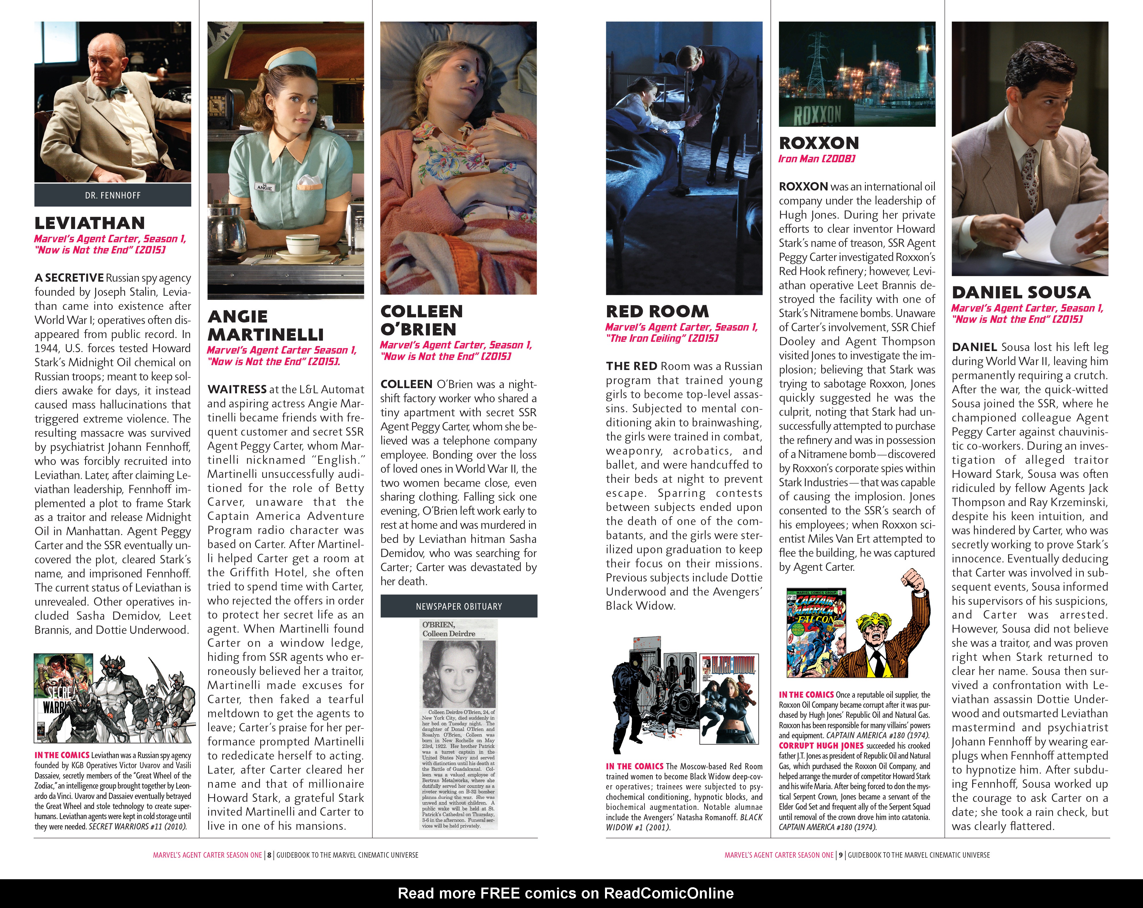 Read online Guidebook to the Marvel Cinematic Universe - Marvel's Agent Carter Season One comic -  Issue # Full - 7