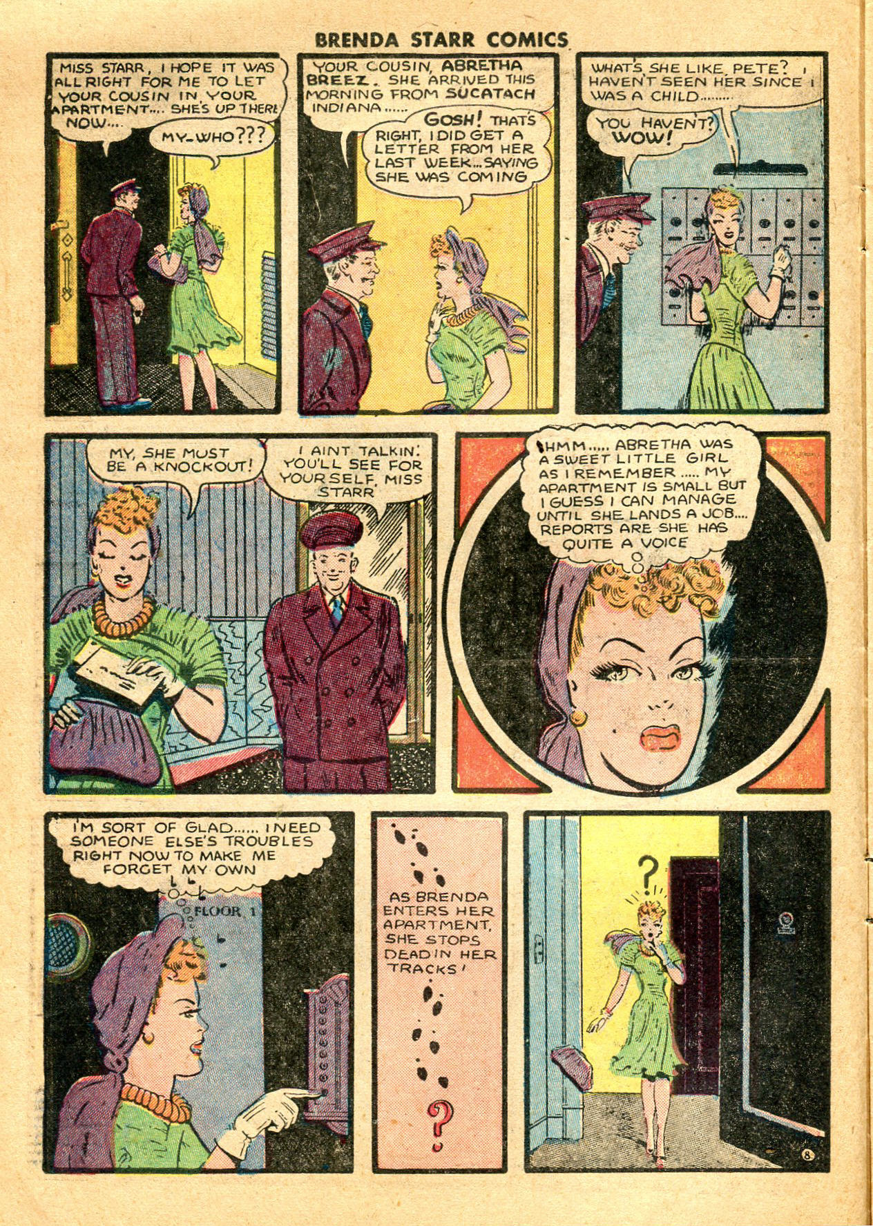 Read online Brenda Starr (1948) comic -  Issue #6 - 9