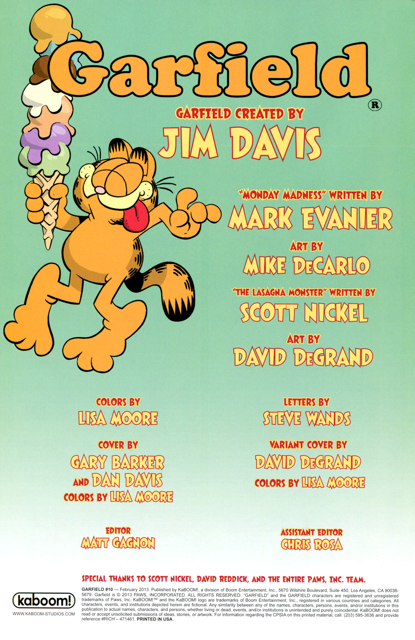 Read online Garfield comic -  Issue #10 - 2
