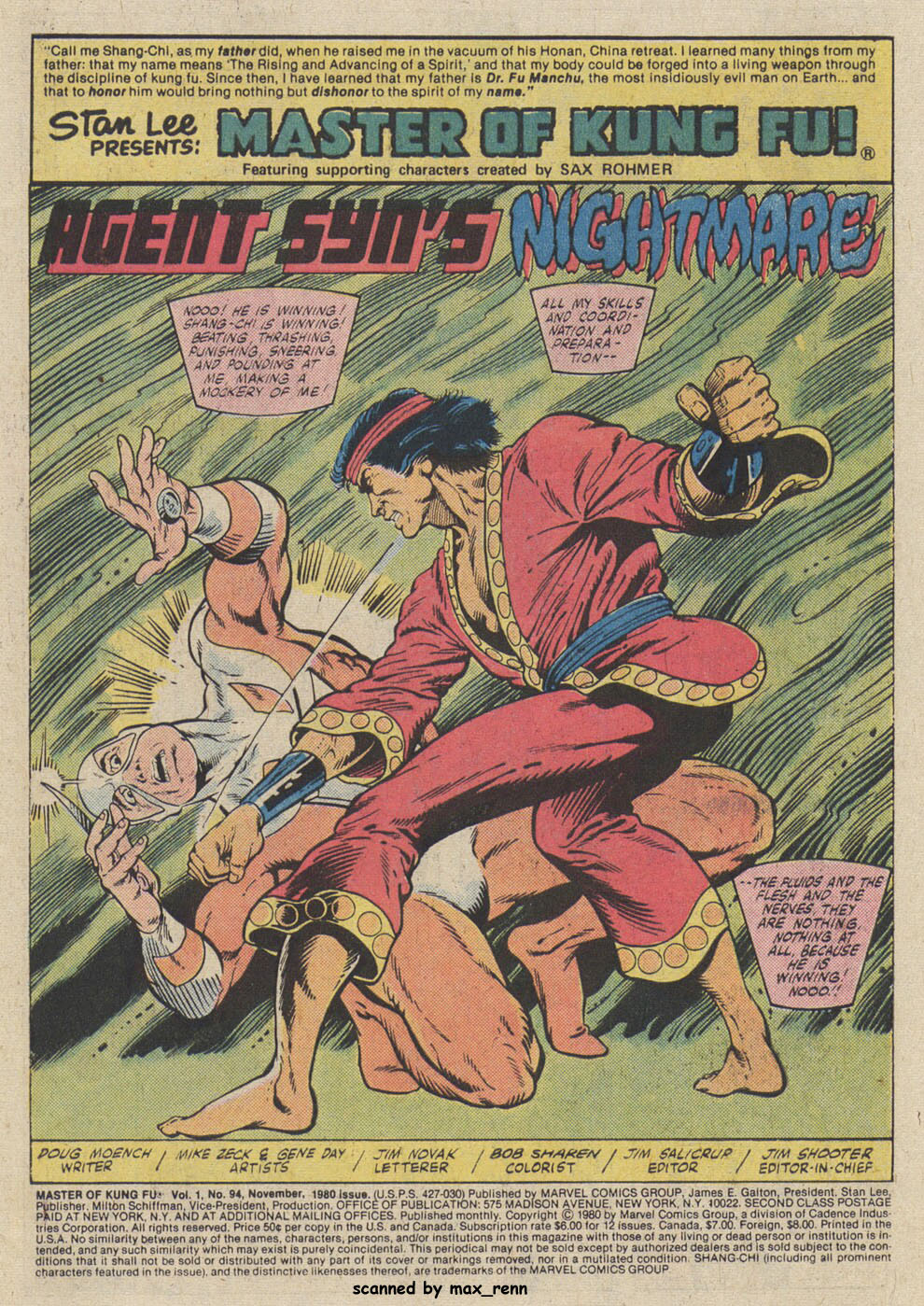 Read online Master of Kung Fu (1974) comic -  Issue #94 - 2