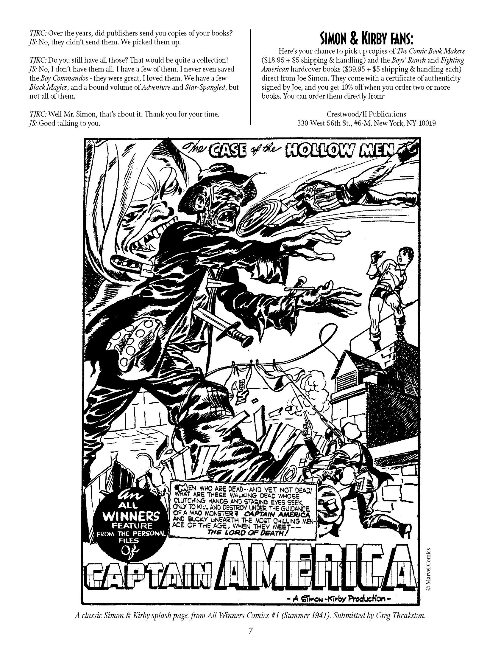 Read online The Jack Kirby Collector comic -  Issue #3 - 7