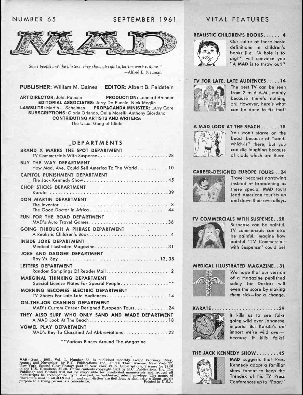 Read online MAD comic -  Issue #65 - 3