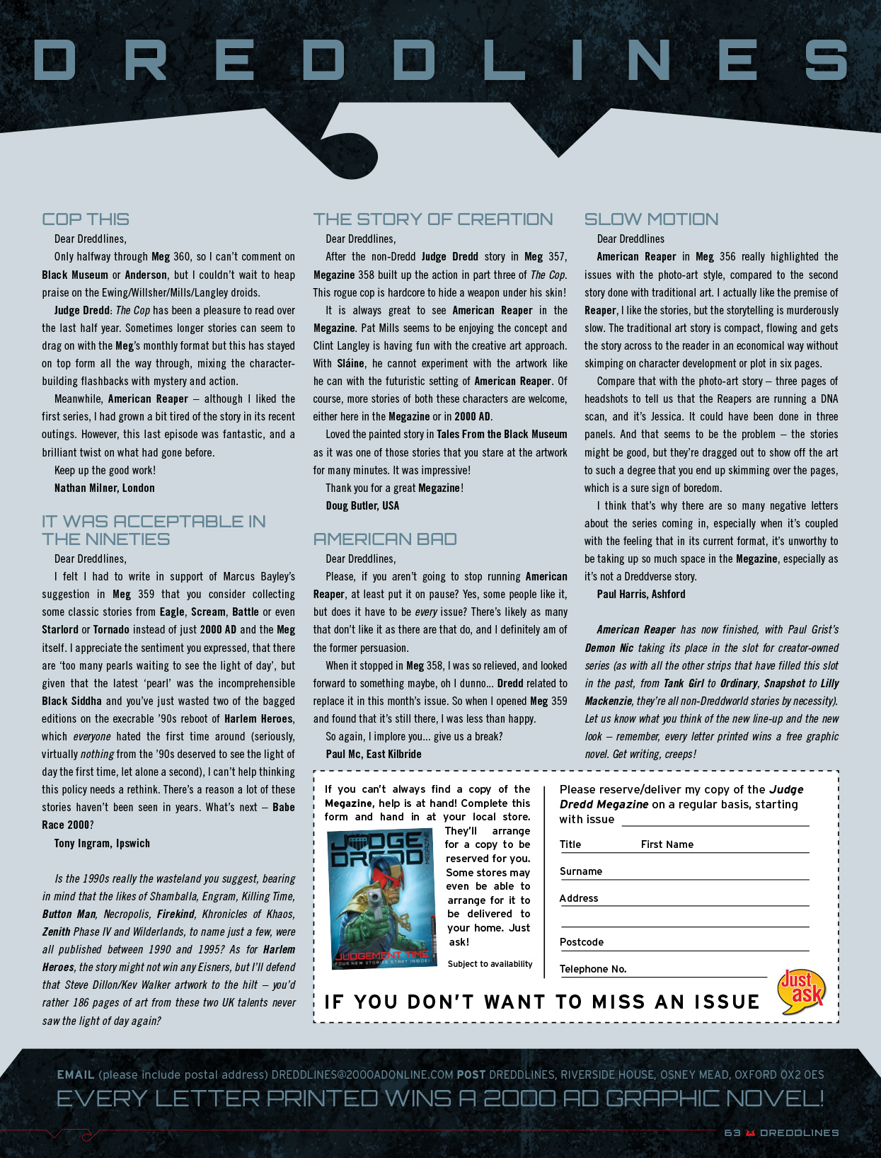 Read online Judge Dredd Megazine (Vol. 5) comic -  Issue #361 - 63