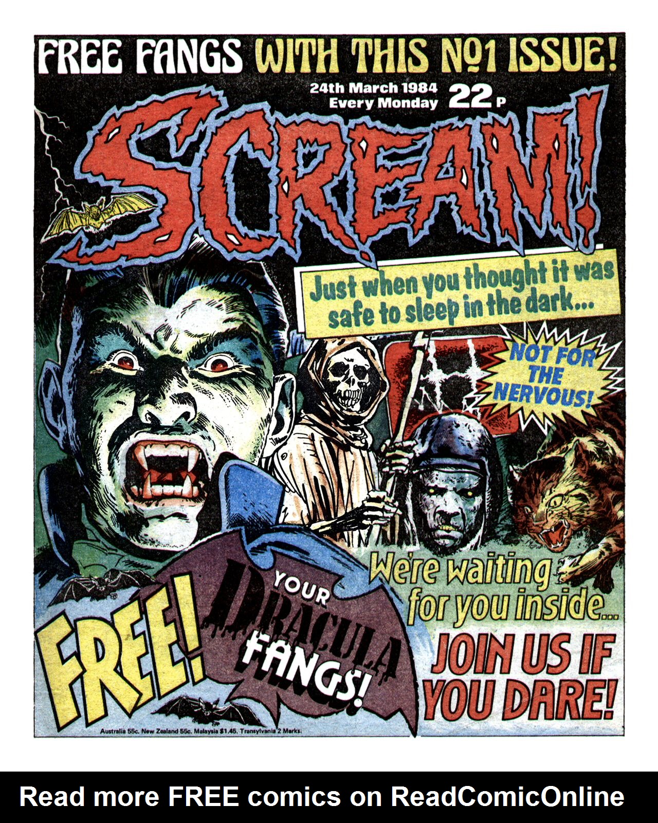 Read online Scream! (1984) comic -  Issue #1 - 1