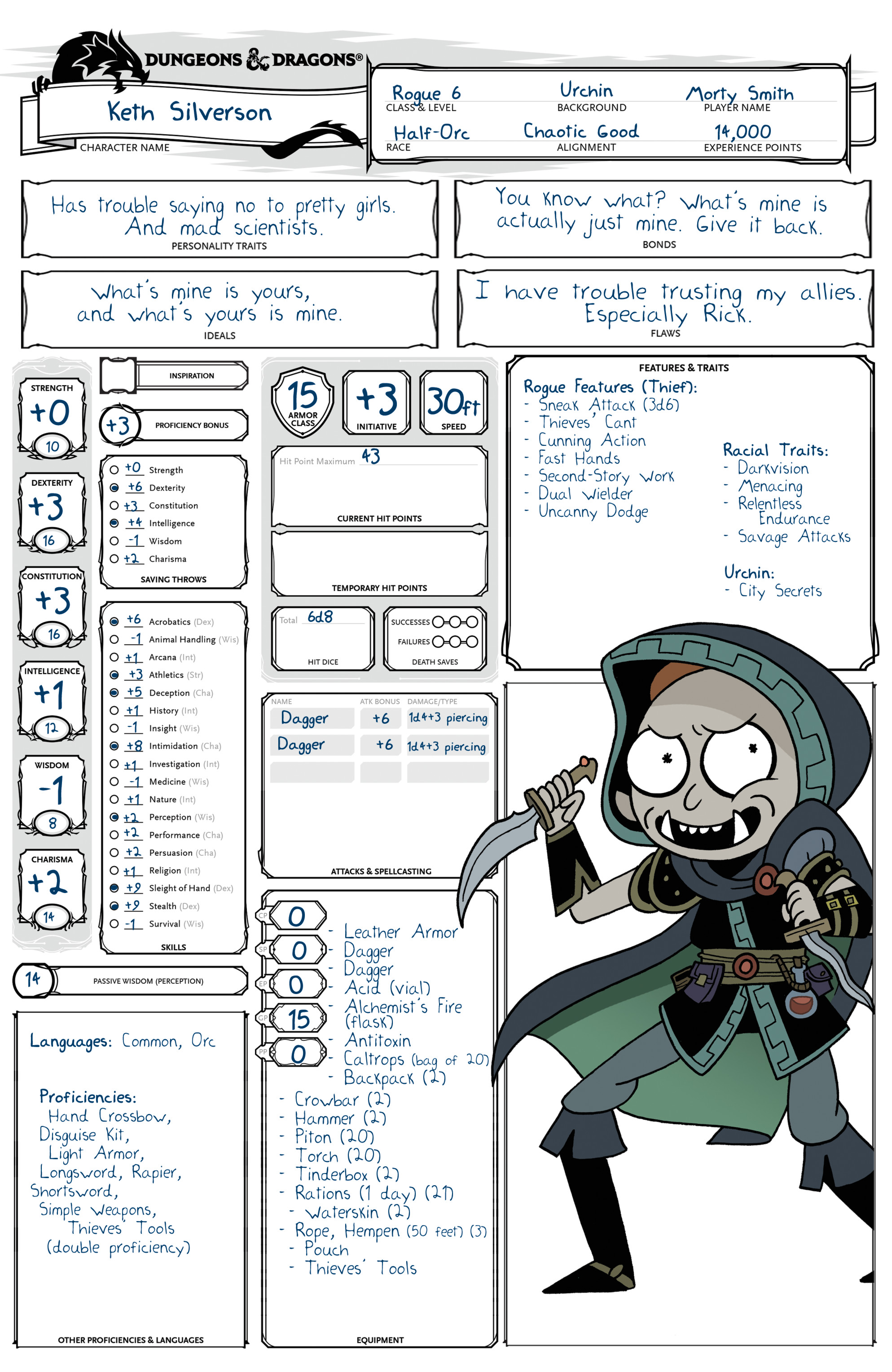 Read online Rick and Morty vs Dungeons & Dragons comic -  Issue # _TPB - 128