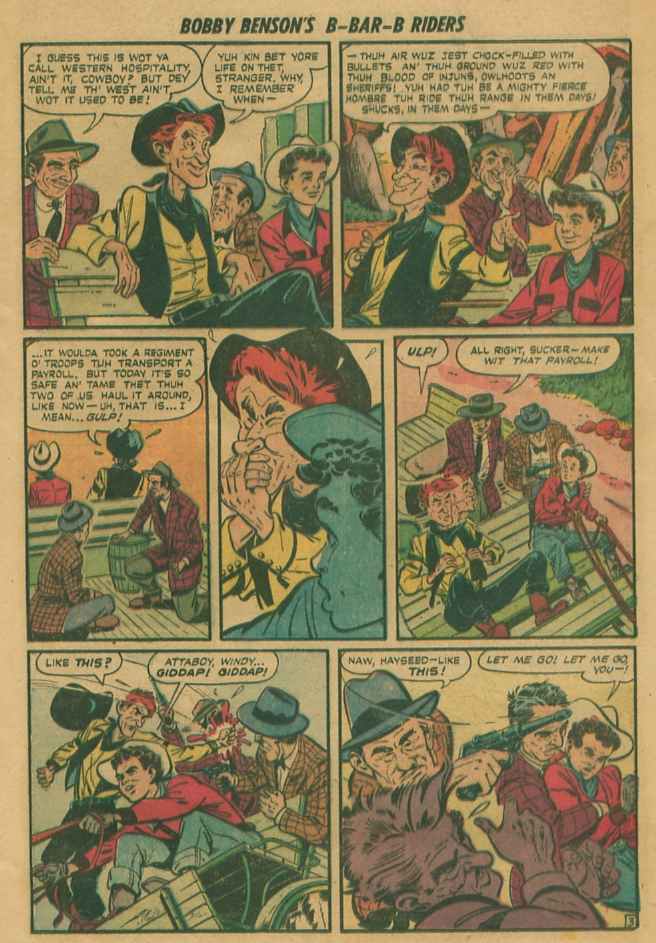 Read online Bobby Benson's B-Bar-B Riders comic -  Issue #1 - 5