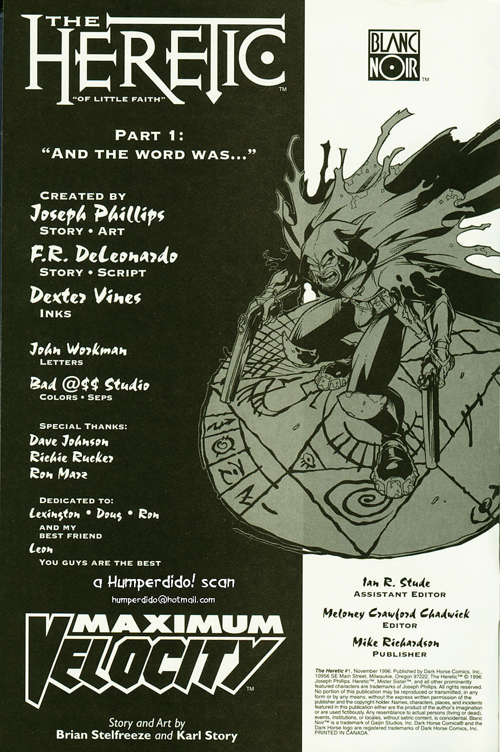 Read online The Heretic comic -  Issue #1 - 2