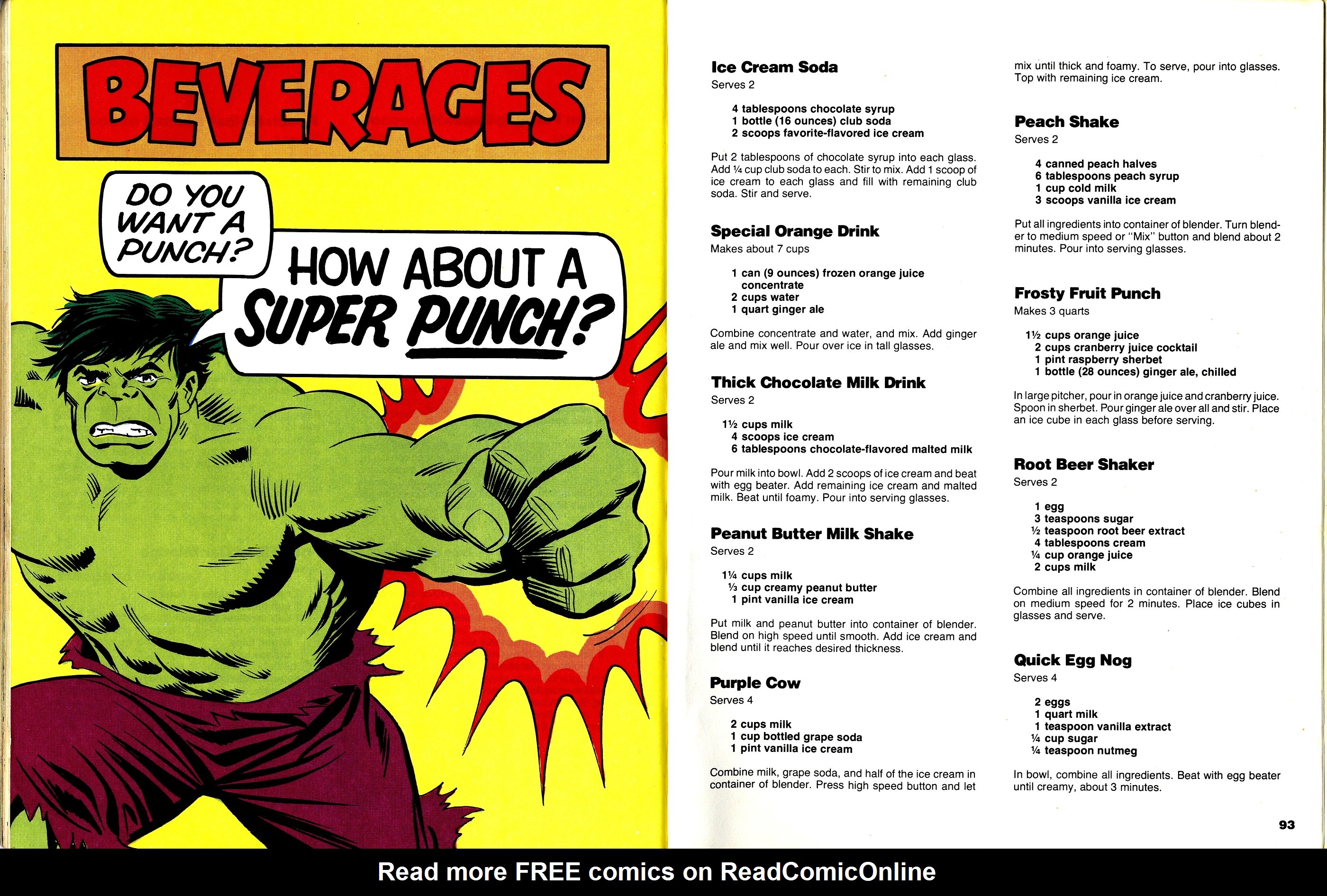 Read online The Mighty Marvel Superheroes' Cookbook comic -  Issue # Full - 48