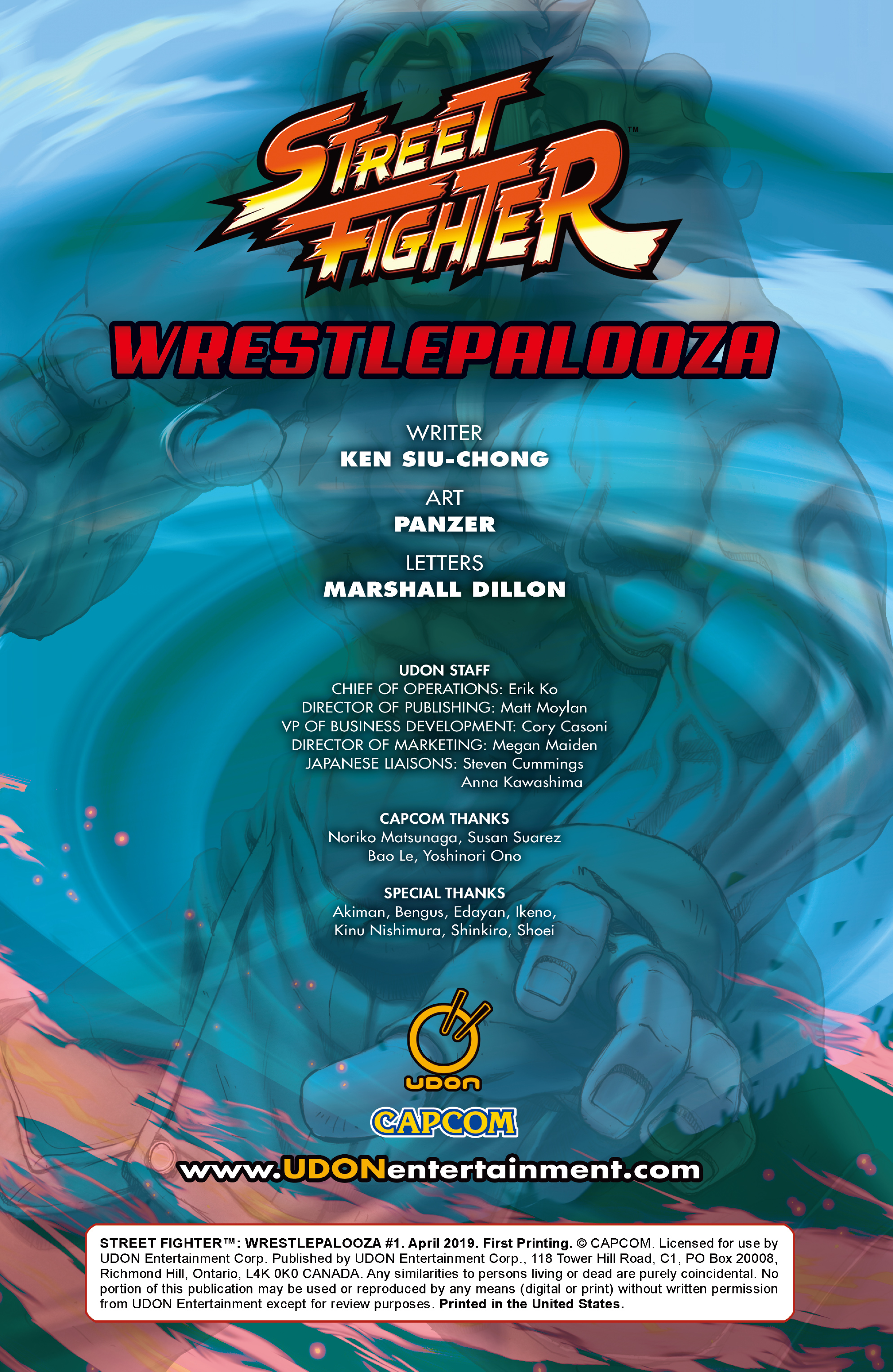 Read online Street Fighter One-shots comic -  Issue # Wrestlepalooza - 3