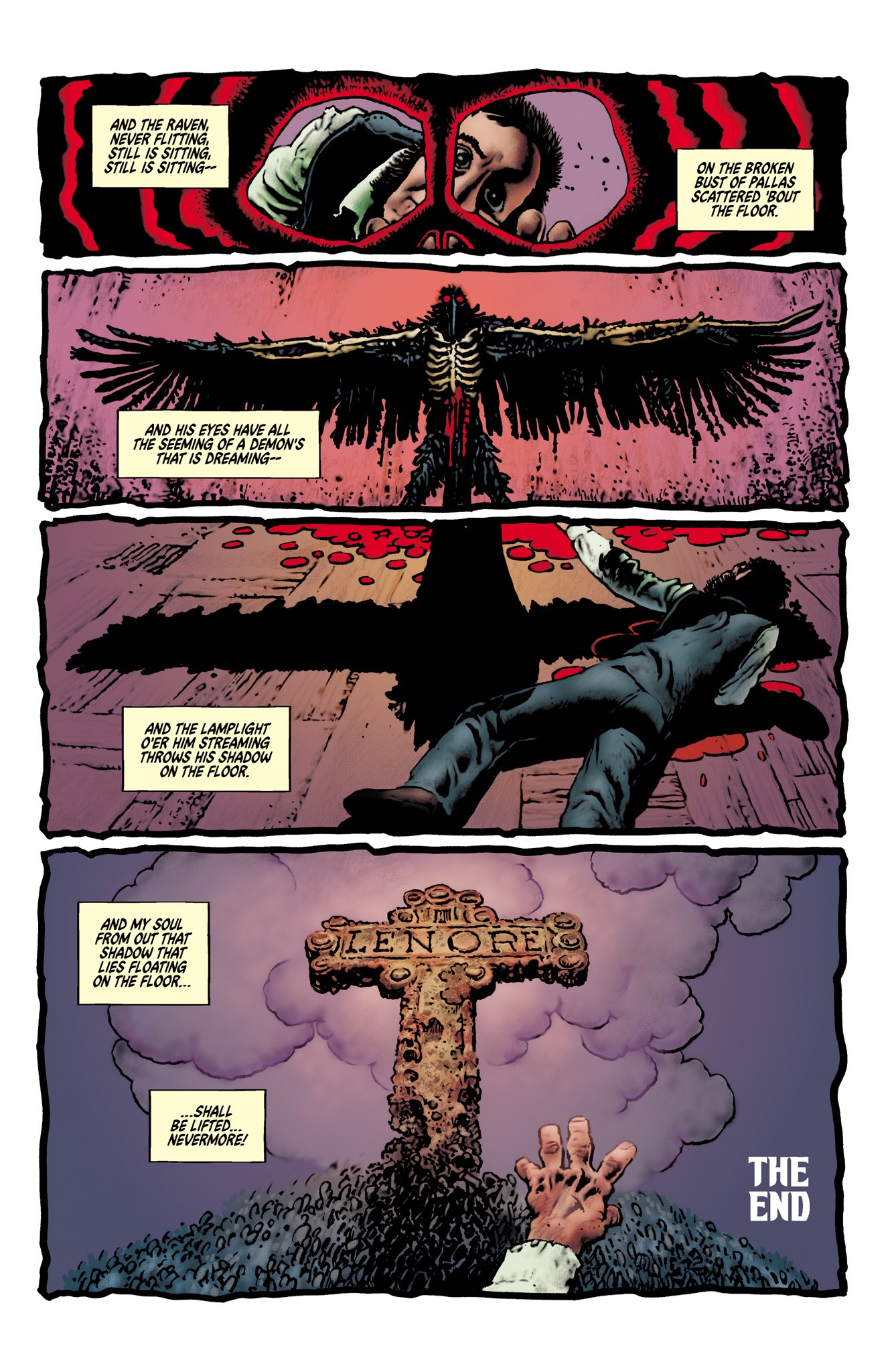 Read online Edgar Allan Poe's The Raven and the Red Death comic -  Issue # Full - 12