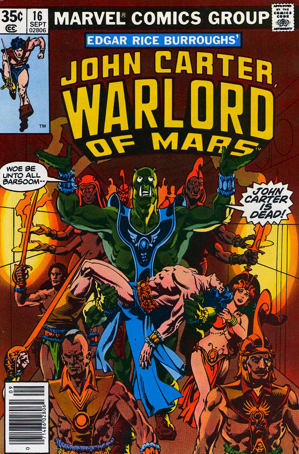 Read online John Carter Warlord of Mars comic -  Issue #16 - 1