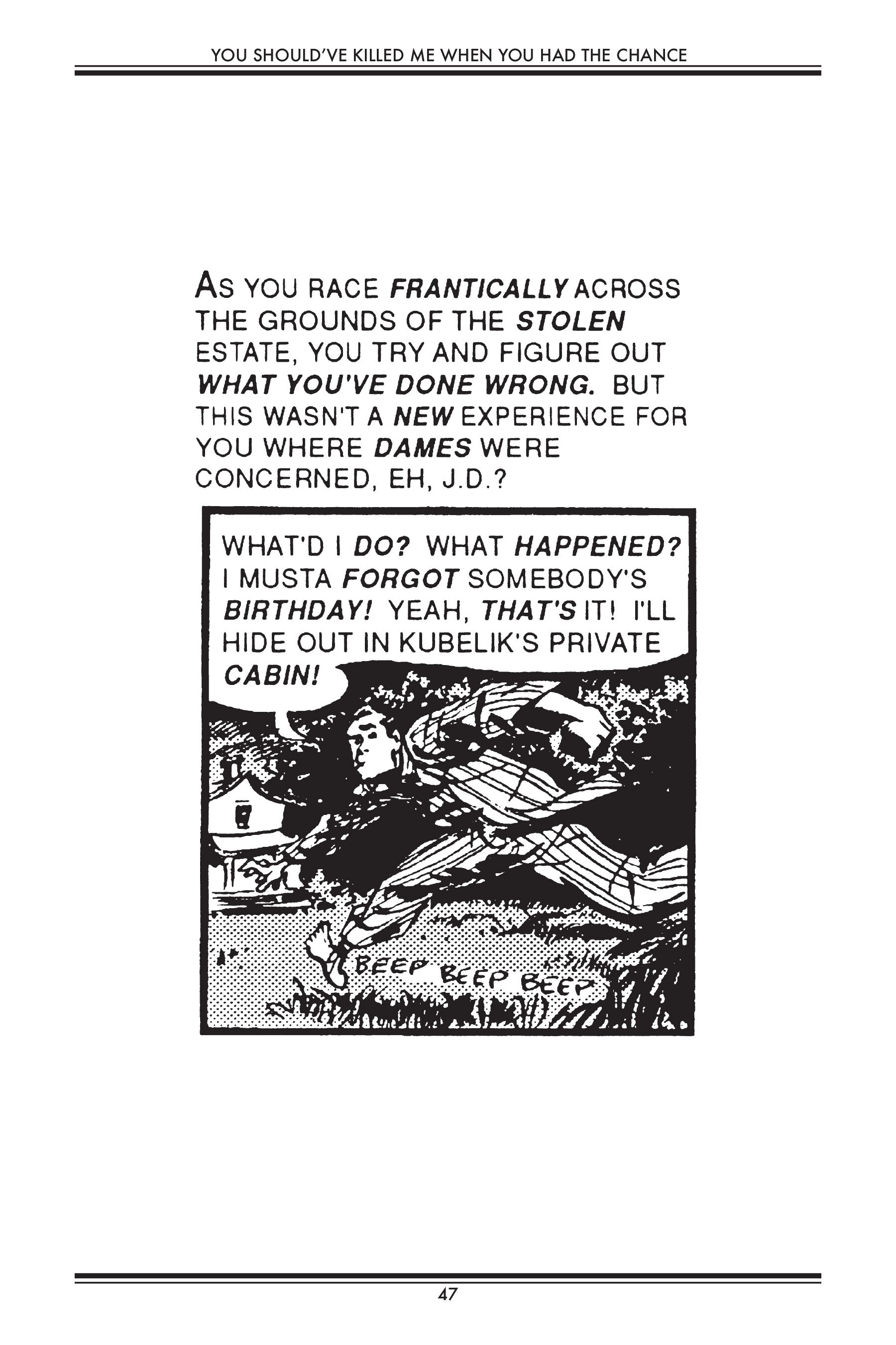 Read online You Should Have Killed Me When You Had The Chance!: Quality Jollity Super Special comic -  Issue # TPB - 47