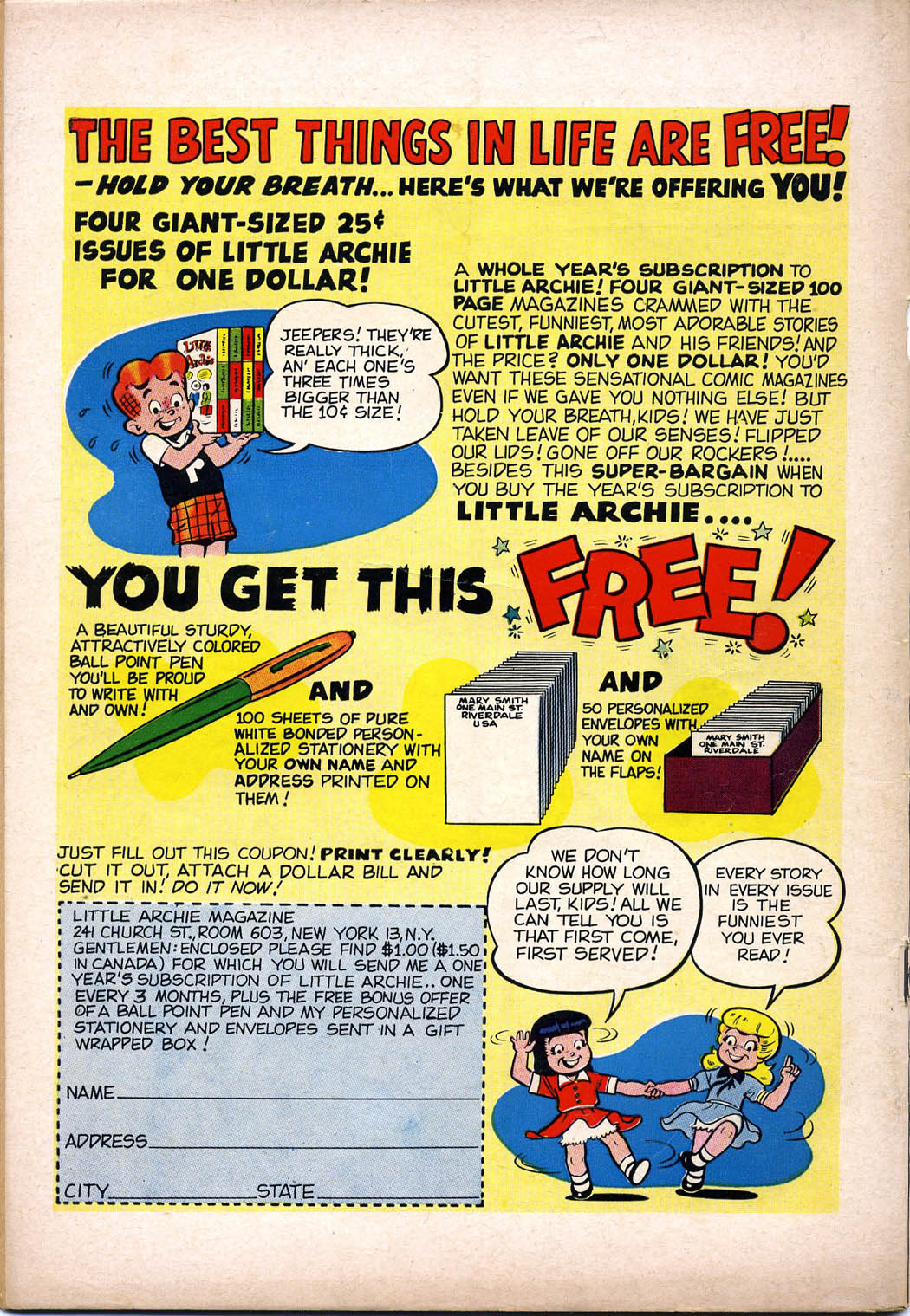Read online Little Archie (1956) comic -  Issue #2 - 36