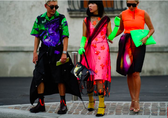 Neon Bright Up the Street Style during Fashion Month