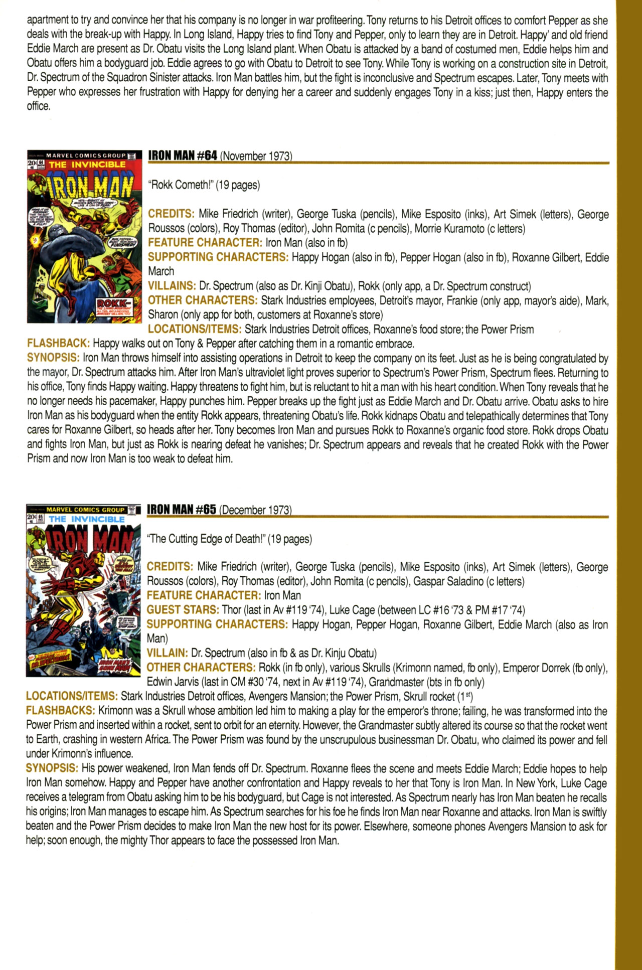 Read online Official Index to the Marvel Universe comic -  Issue #3 - 45