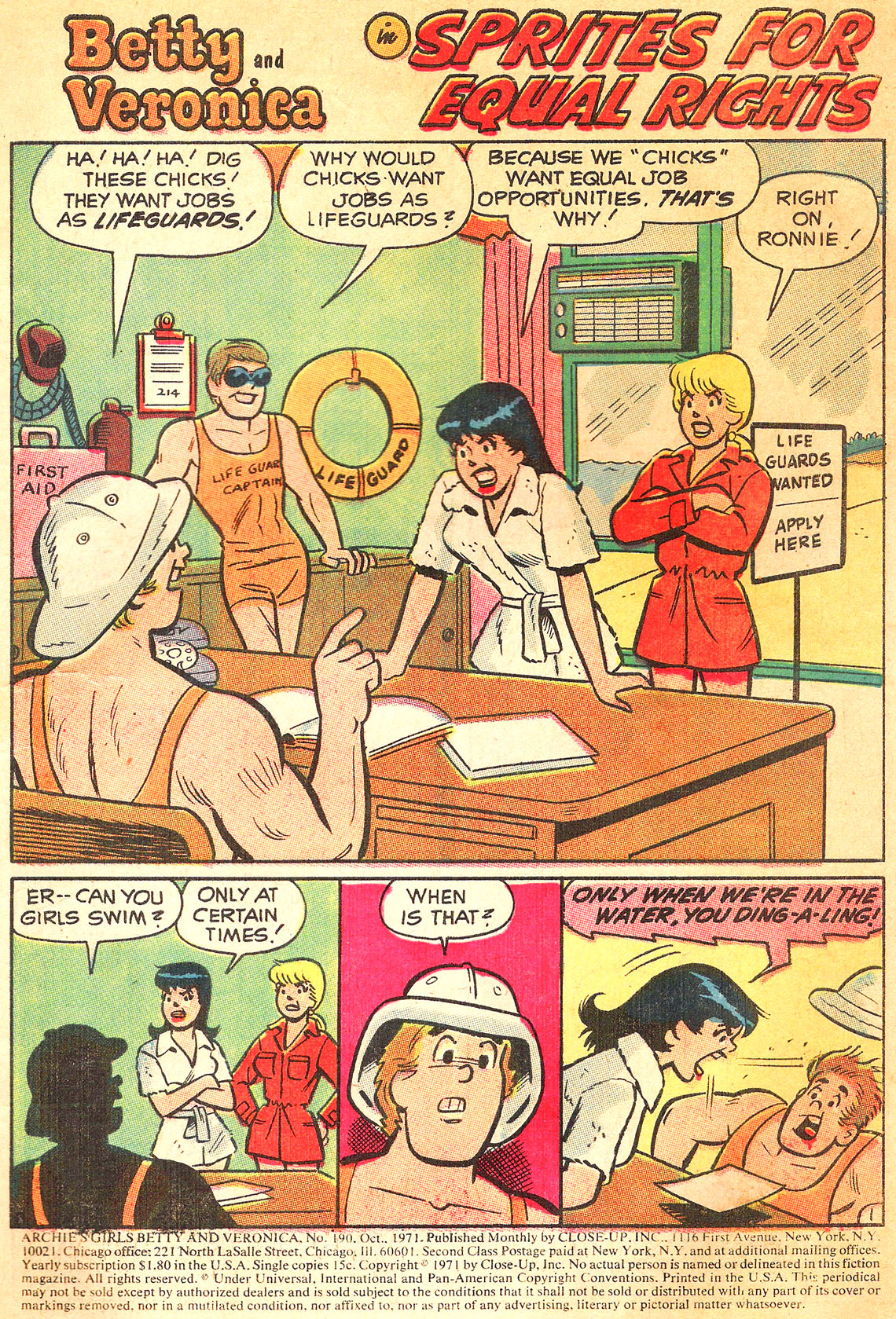 Read online Archie's Girls Betty and Veronica comic -  Issue #190 - 3