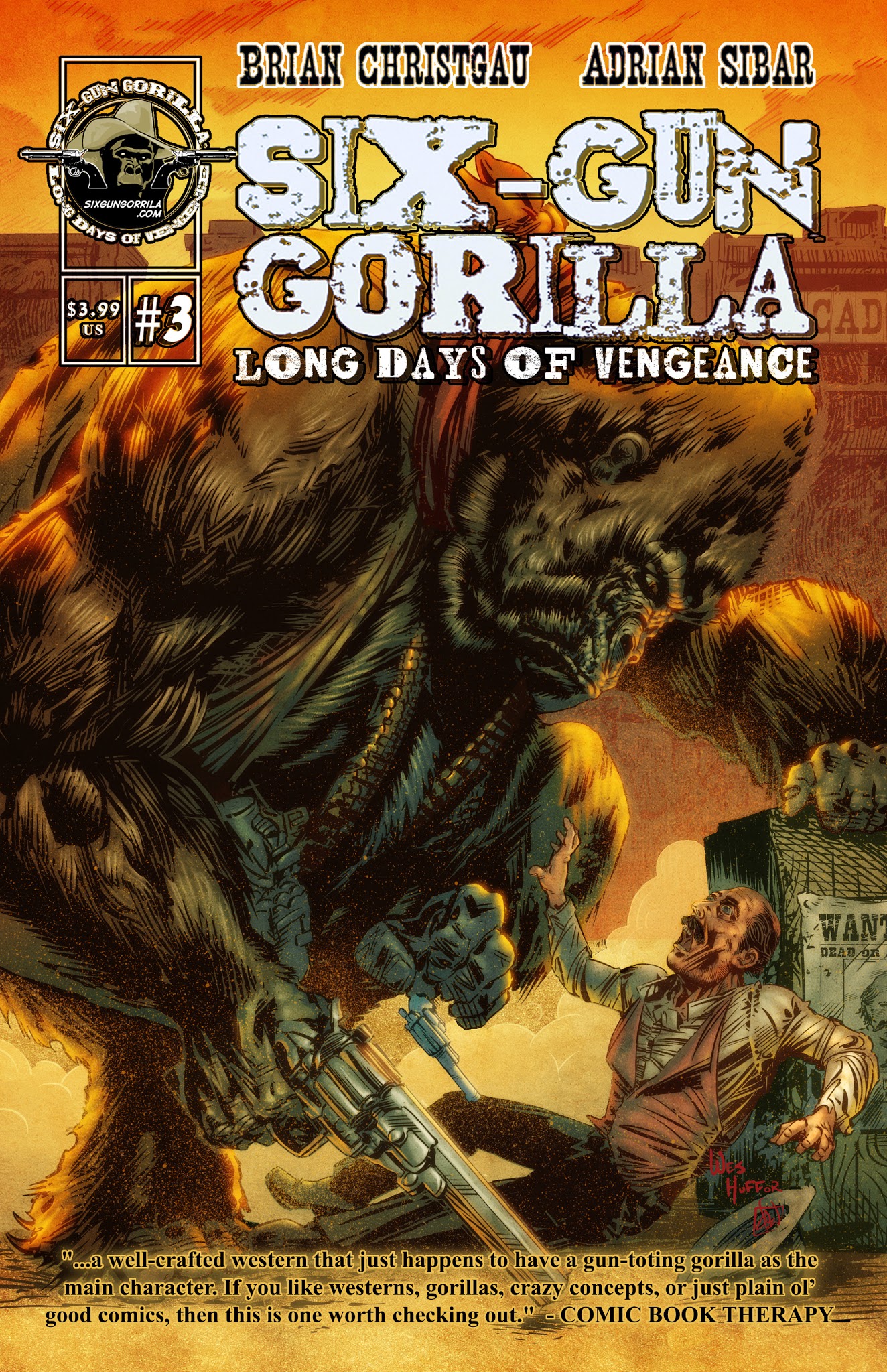 Read online Six-Gun Gorilla: Long Days of Vengeance comic -  Issue #3 - 1