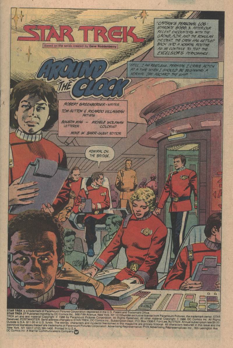 Read online Star Trek (1984) comic -  Issue #27 - 2