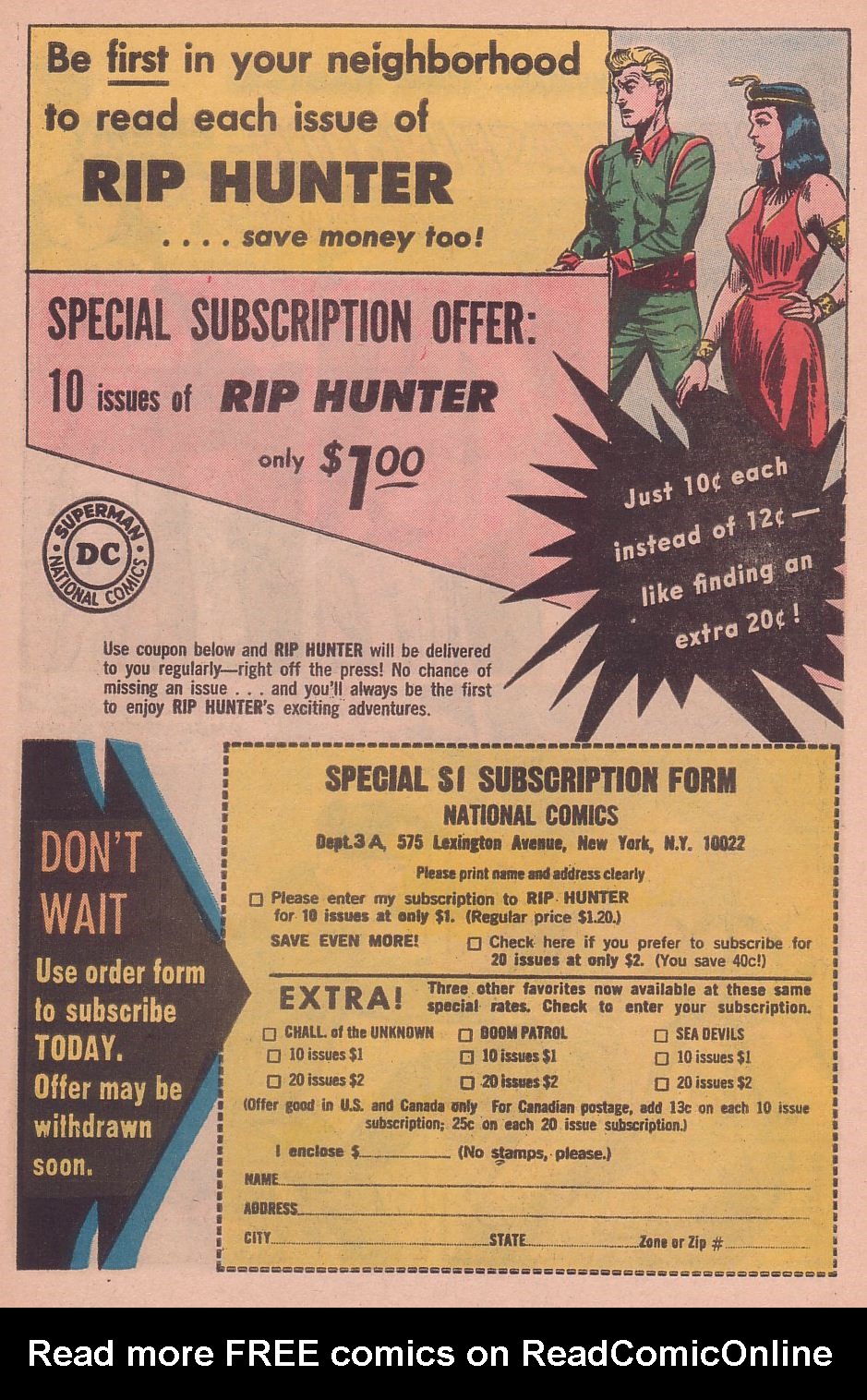 Read online Rip Hunter...Time Master comic -  Issue #23 - 23