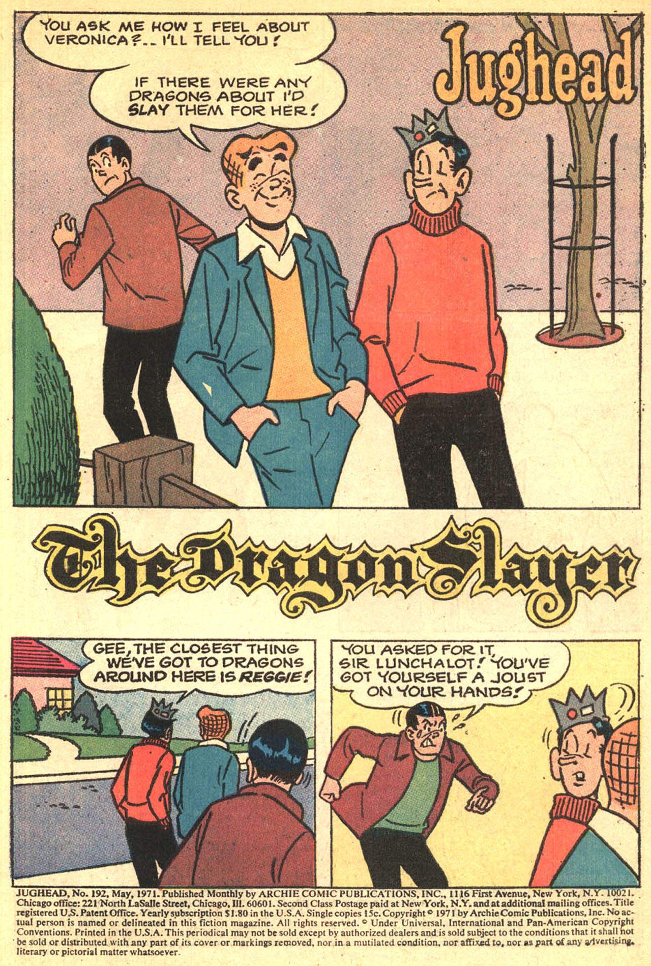 Read online Jughead (1965) comic -  Issue #192 - 3