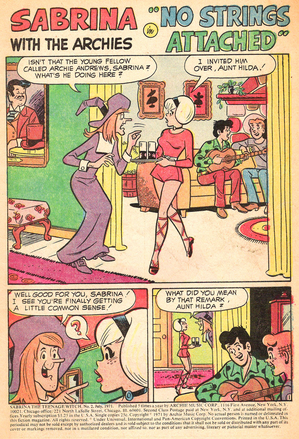 Read online Sabrina The Teenage Witch (1971) comic -  Issue #2 - 2