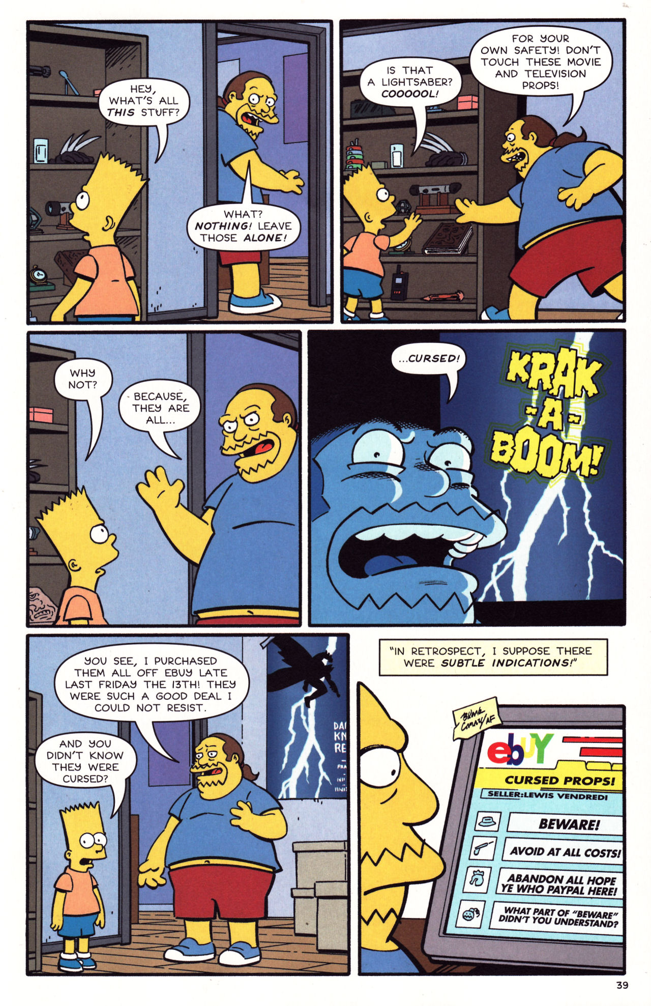 Read online Treehouse of Horror comic -  Issue #13 - 40