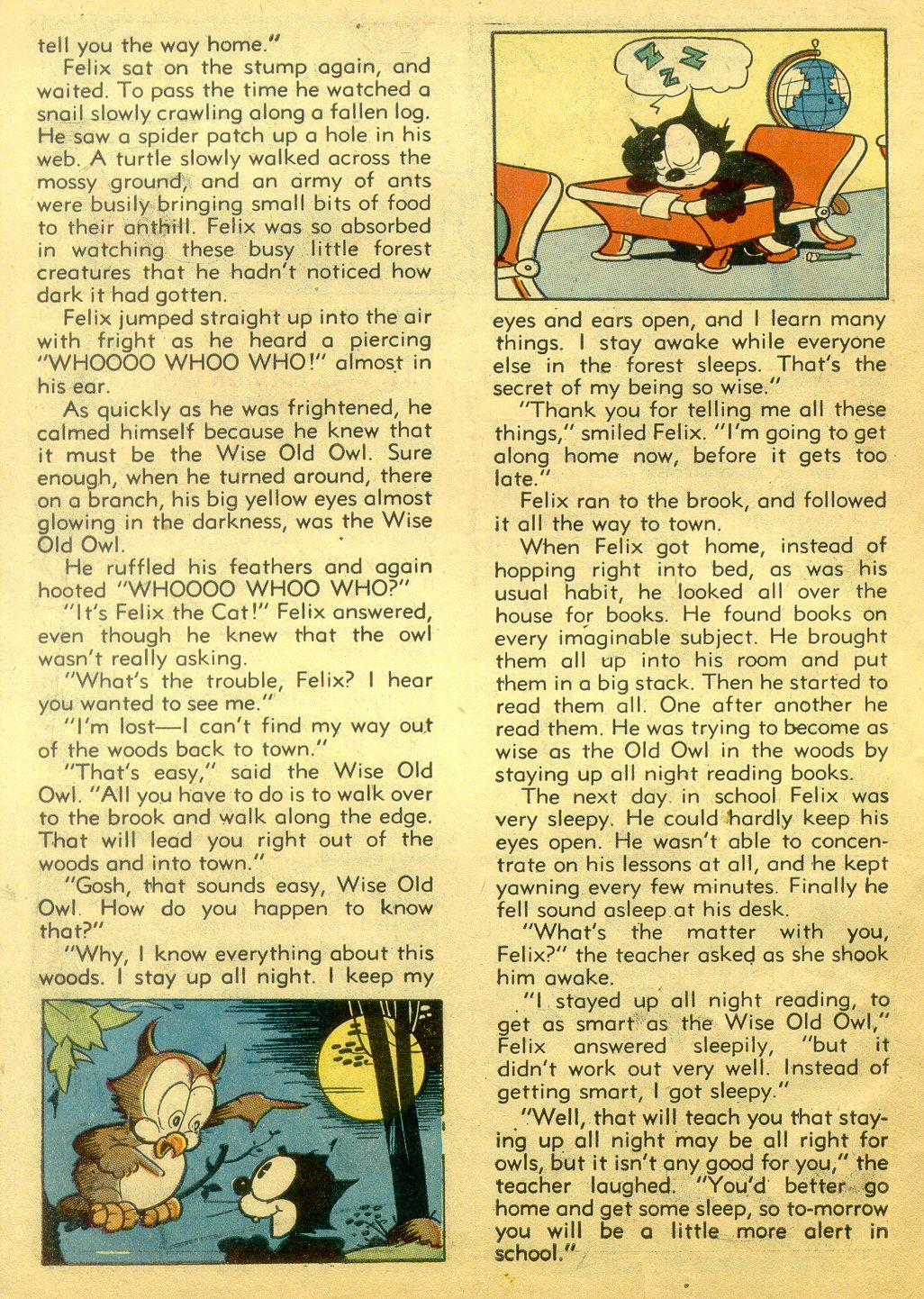 Read online Felix the Cat (1948) comic -  Issue #4 - 44